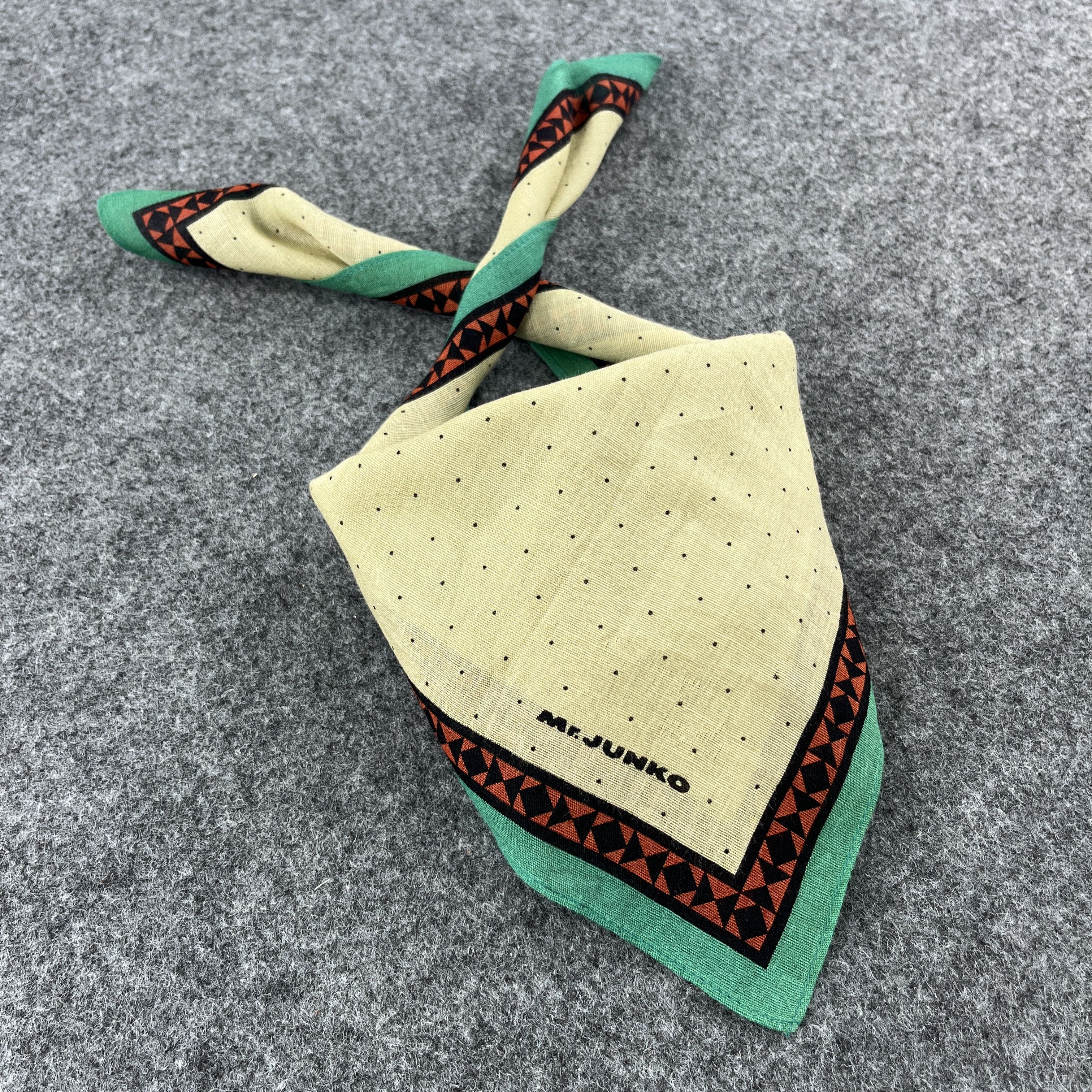 Japanese Brand Mr. Junko Handkerchief / Bandana / Neckerchief B409 Size ONE SIZE - 7 Thumbnail