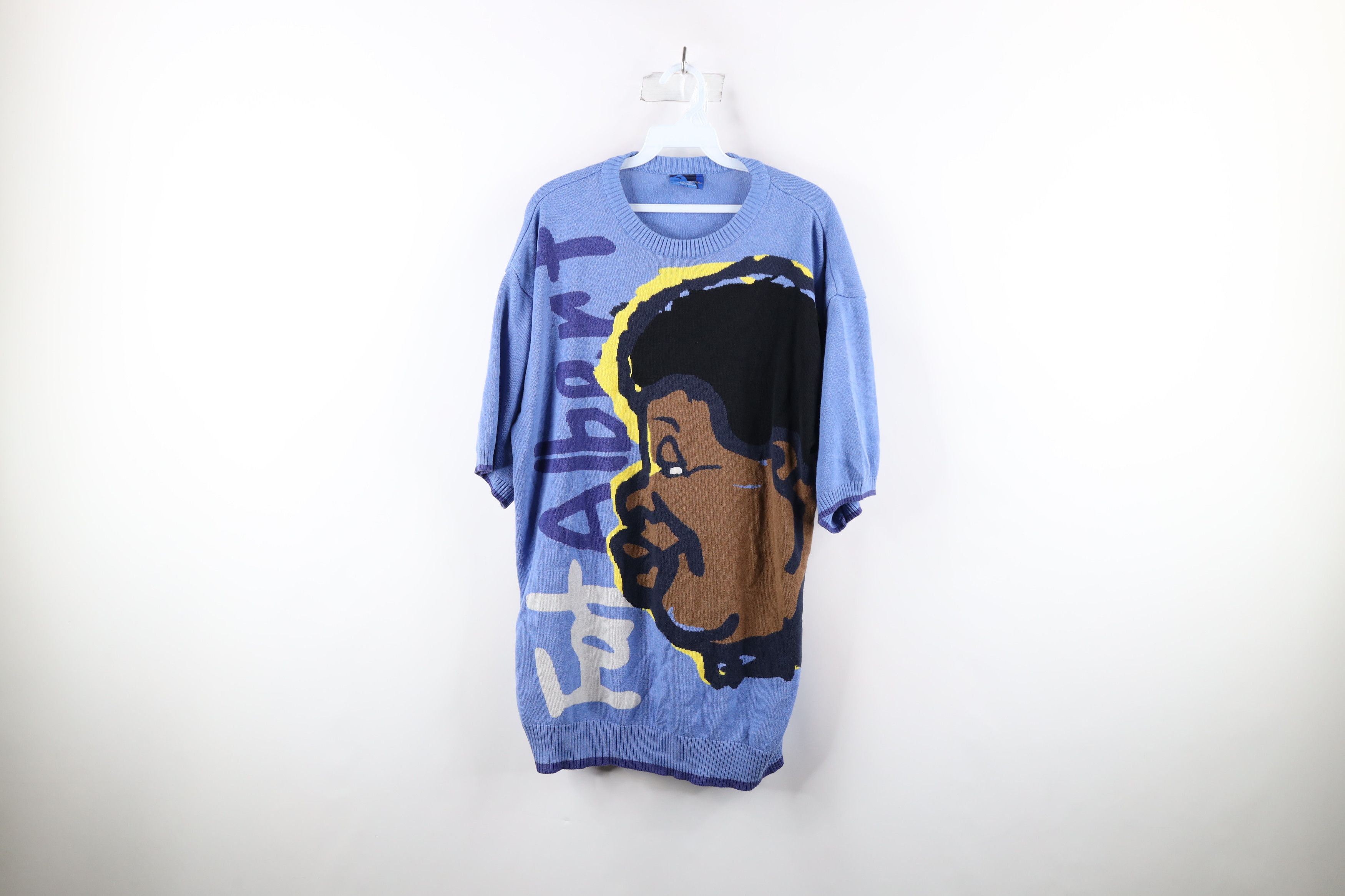Fubu × Vintage Vintage 90s FUBU Albert and the Junkyard Gang Knit Sweater Size US XXL / EU 58 / 5 - 1 Thumbnail