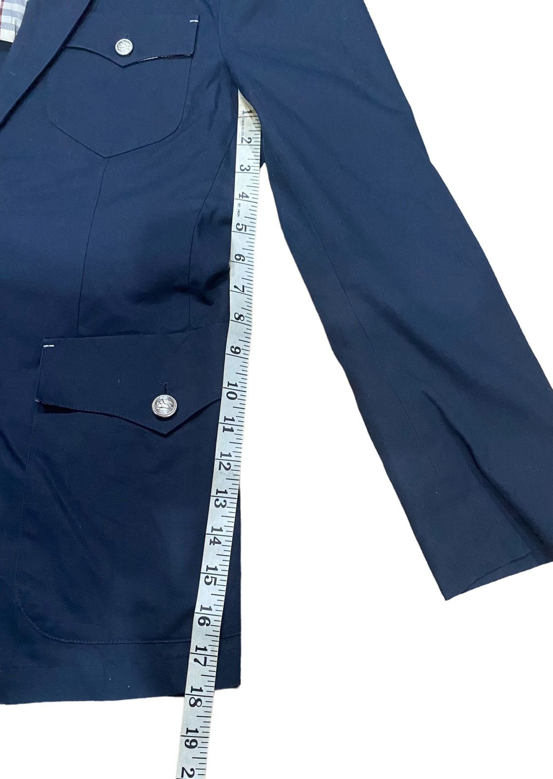 Burberry BURBERRY PROSUM Blazer Dark Blue Size 42S - 15 Thumbnail