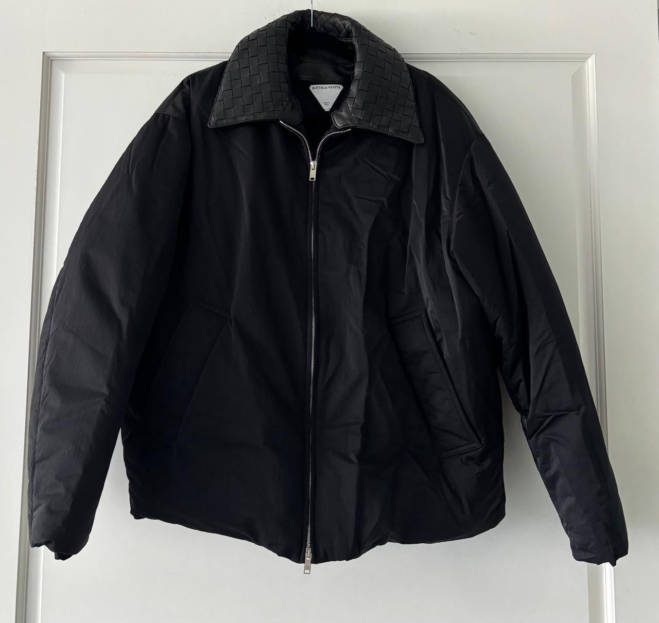 Bottega Veneta Bottega Veneta Intrecciato leather-trimmed down jacket Size US M / EU 48-50 / 2 - 3 Thumbnail