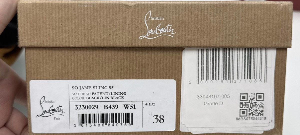 Christian Louboutin Christian Louboutin So Jane Sling 55 Patent Leather Size US 7 / IT 37 - 13 Thumbnail