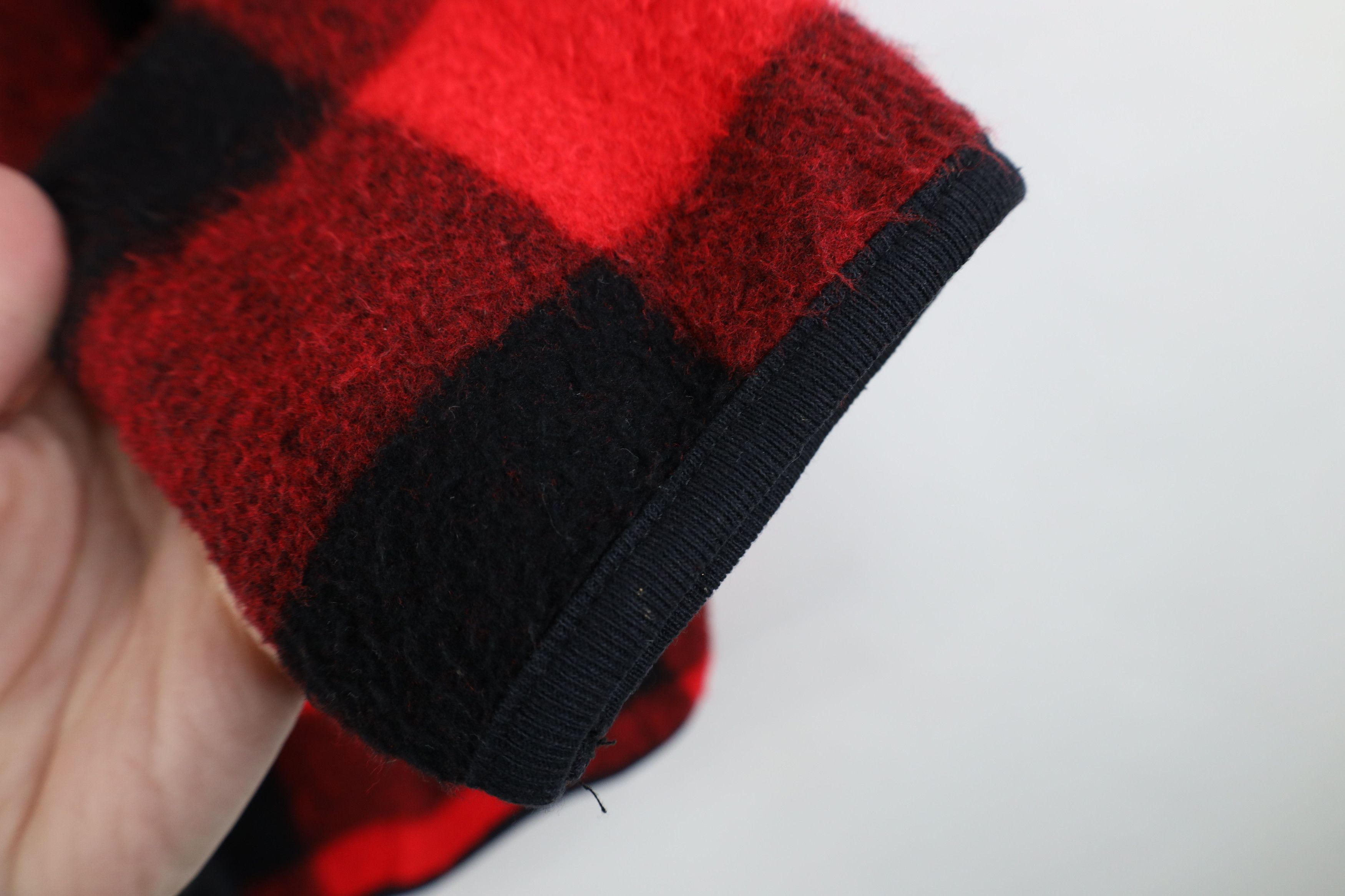 Vintage Vintage 90s Streetwear Plaid Fleece Cardigan Sweater USA Size M / US 6-8 / IT 42-44 - 8 Thumbnail