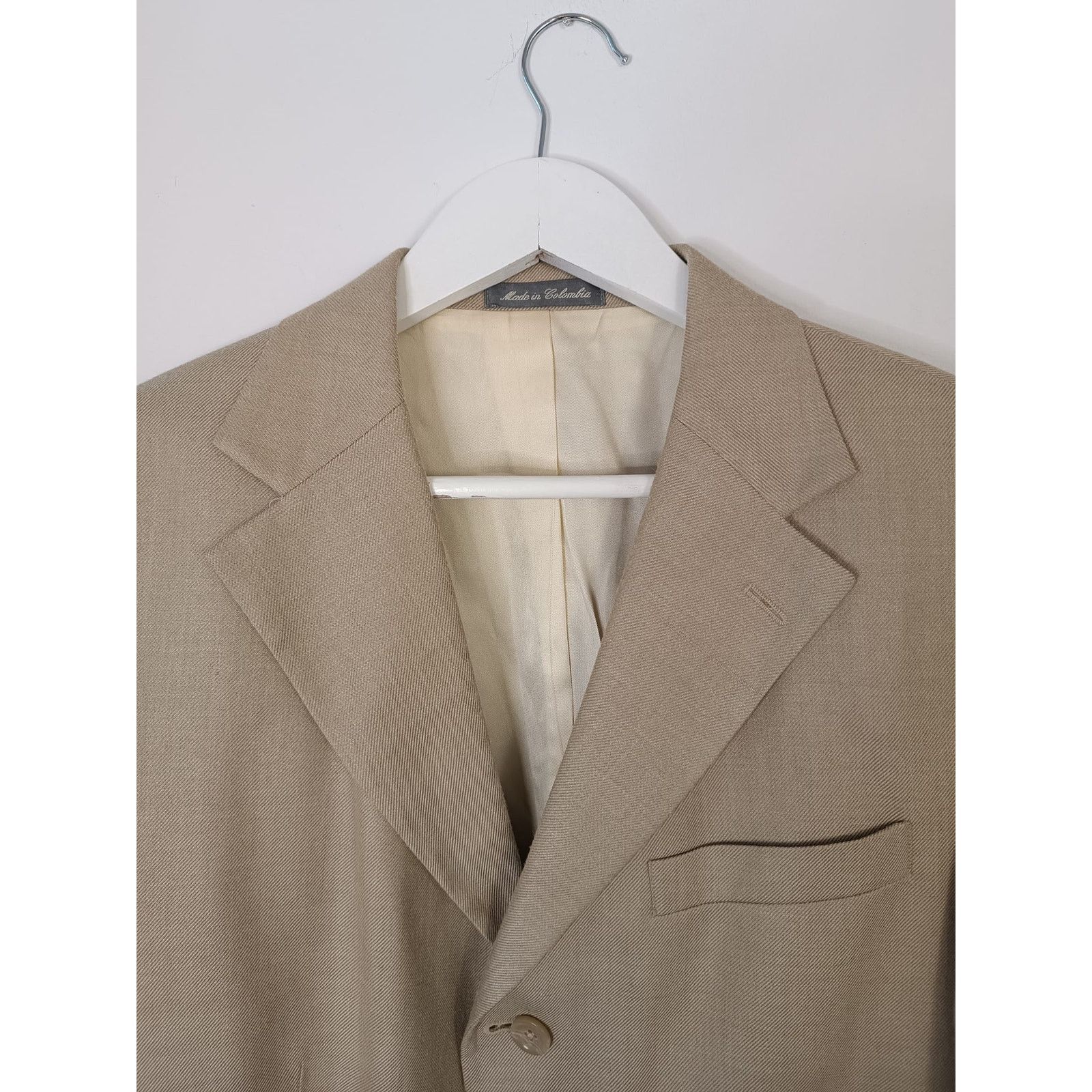 Oscar De La Renta Oscar De La Renta Men Vintage Blazer Suit Jacket Silk Wool Size 52R - 7 Thumbnail