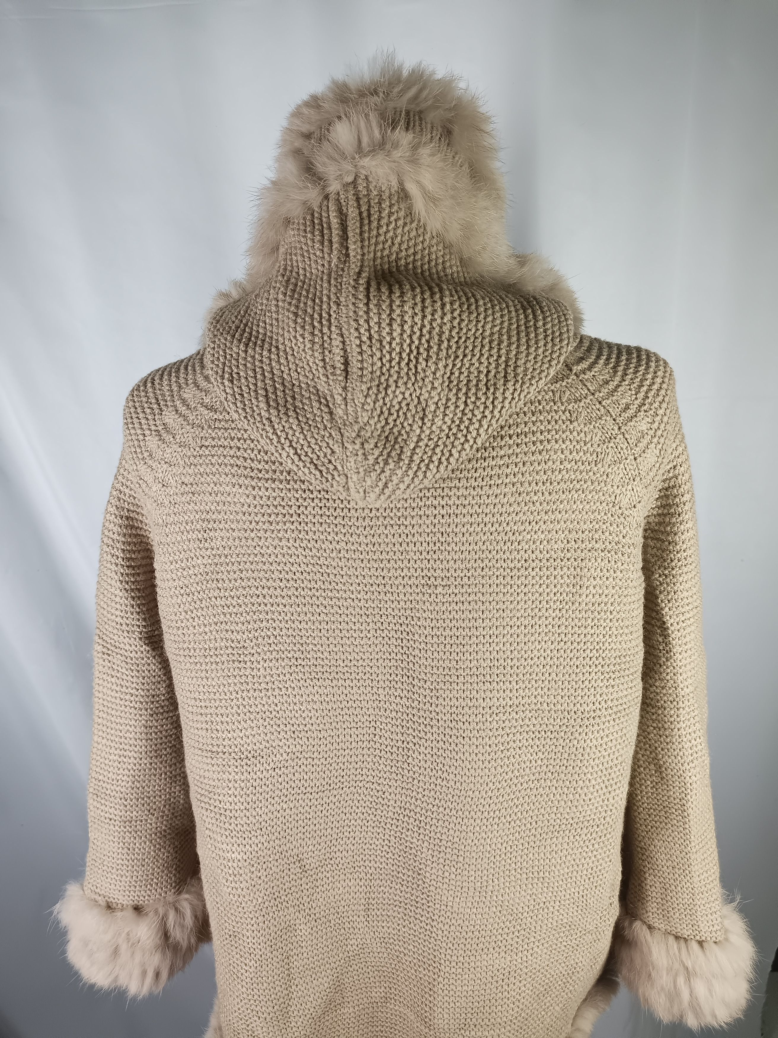 Designer × Japanese Brand VICKY Faux Fur Knit Toggle Jacket Size L / US 10 / IT 46 - 5 Thumbnail