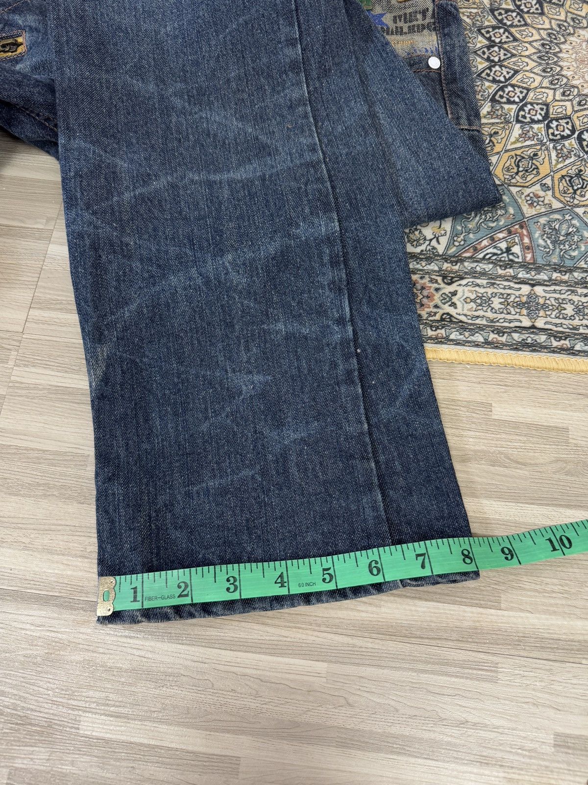 If Six Was Nine × Japanese Brand × Vintage Vintage 90s Double Focus Zipper Style Blue Jean Size US 32 / EU 48 - 13 Thumbnail