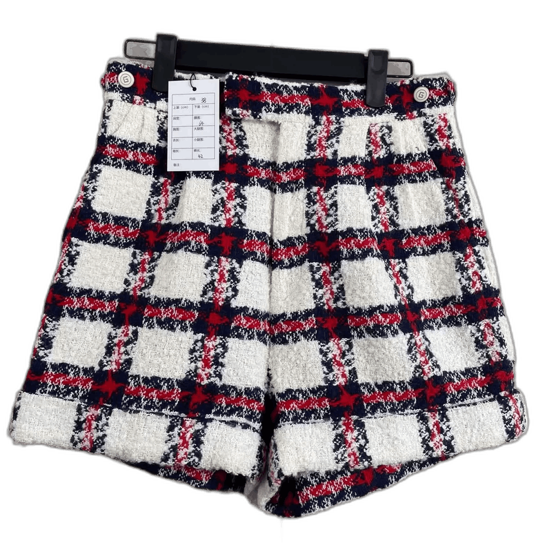 Gucci Gucci Red and White Checkered Shorts Size US 38 / EU 54 - 1 Thumbnail