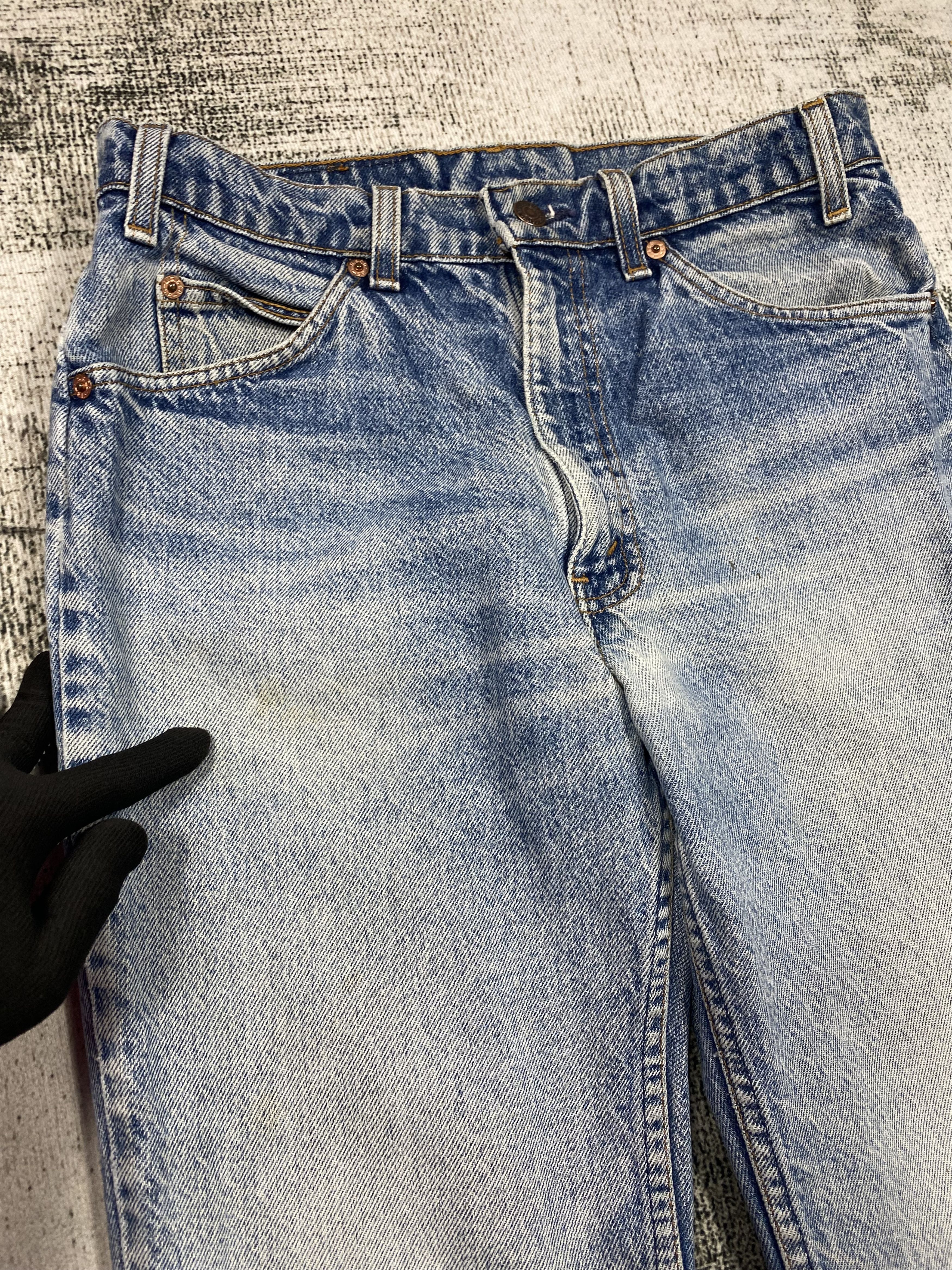 Levi's RARE🔥Levis 517 Jeans Bootcut Blue Distressed Orange Tab Size US 31 - 6 Thumbnail