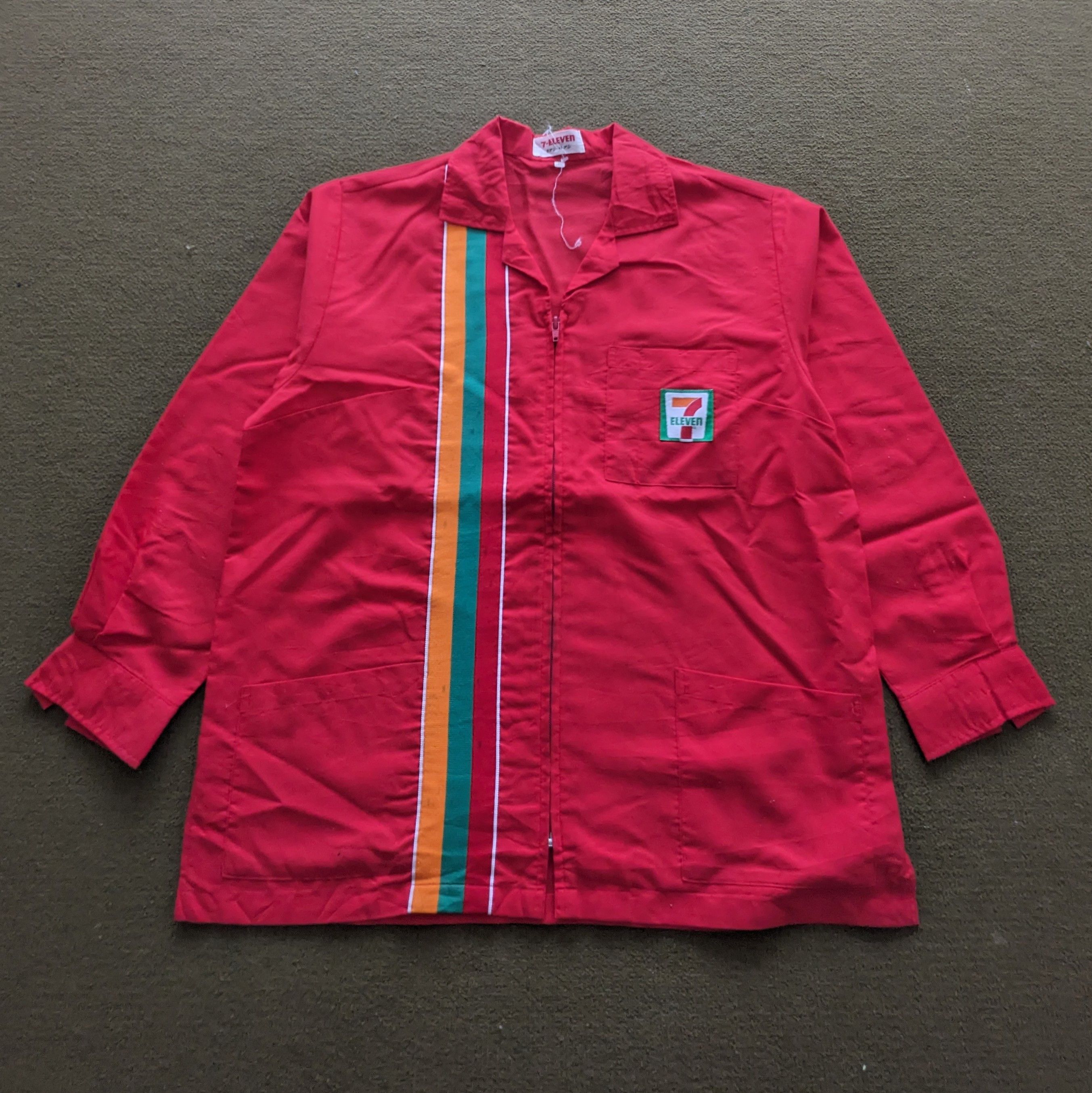 Japanese Brand Vintage 7 ELEVEN Uniform Workers Shirts Size US L / EU 52-54 / 3 - 1 Thumbnail