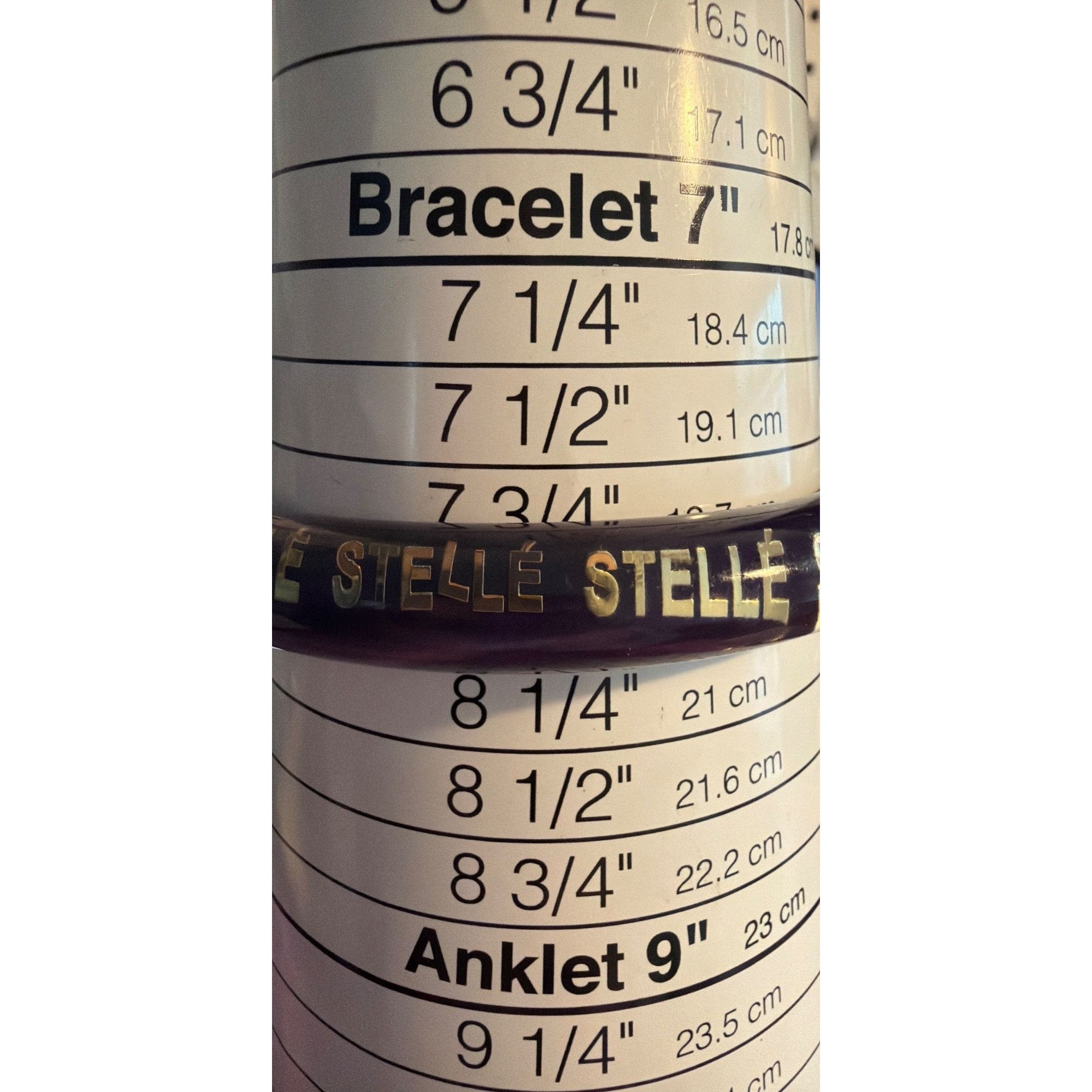Other Stellé Clear Purple Acrylic Bangle Bracelet Gold Lettering 2 Size ONE SIZE - 4 Thumbnail
