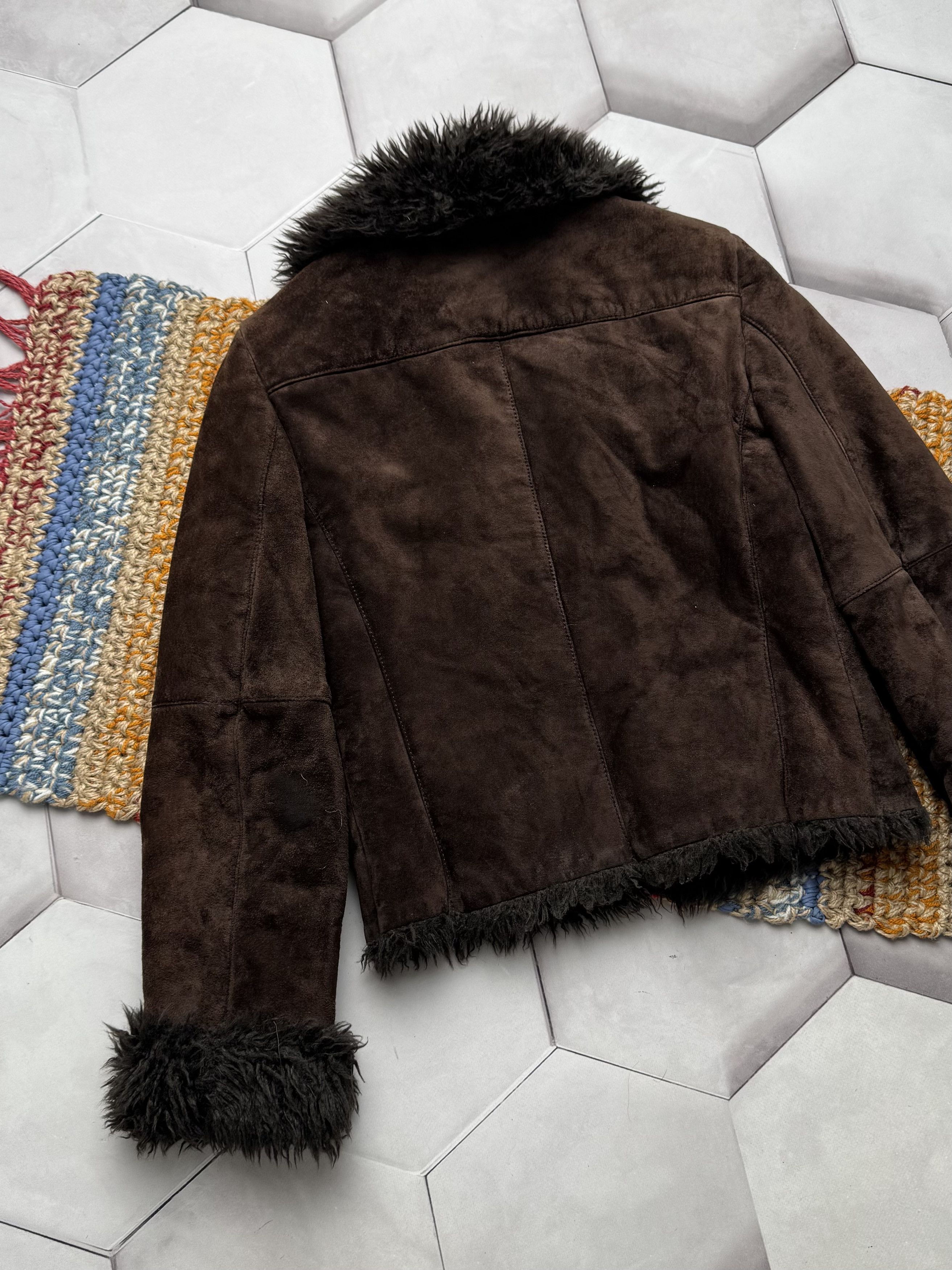 Japanese Brand Vintage Real Suede Cropped Jacket (E4) Size XS / US 0-2 / IT 36-38 - 9 Thumbnail