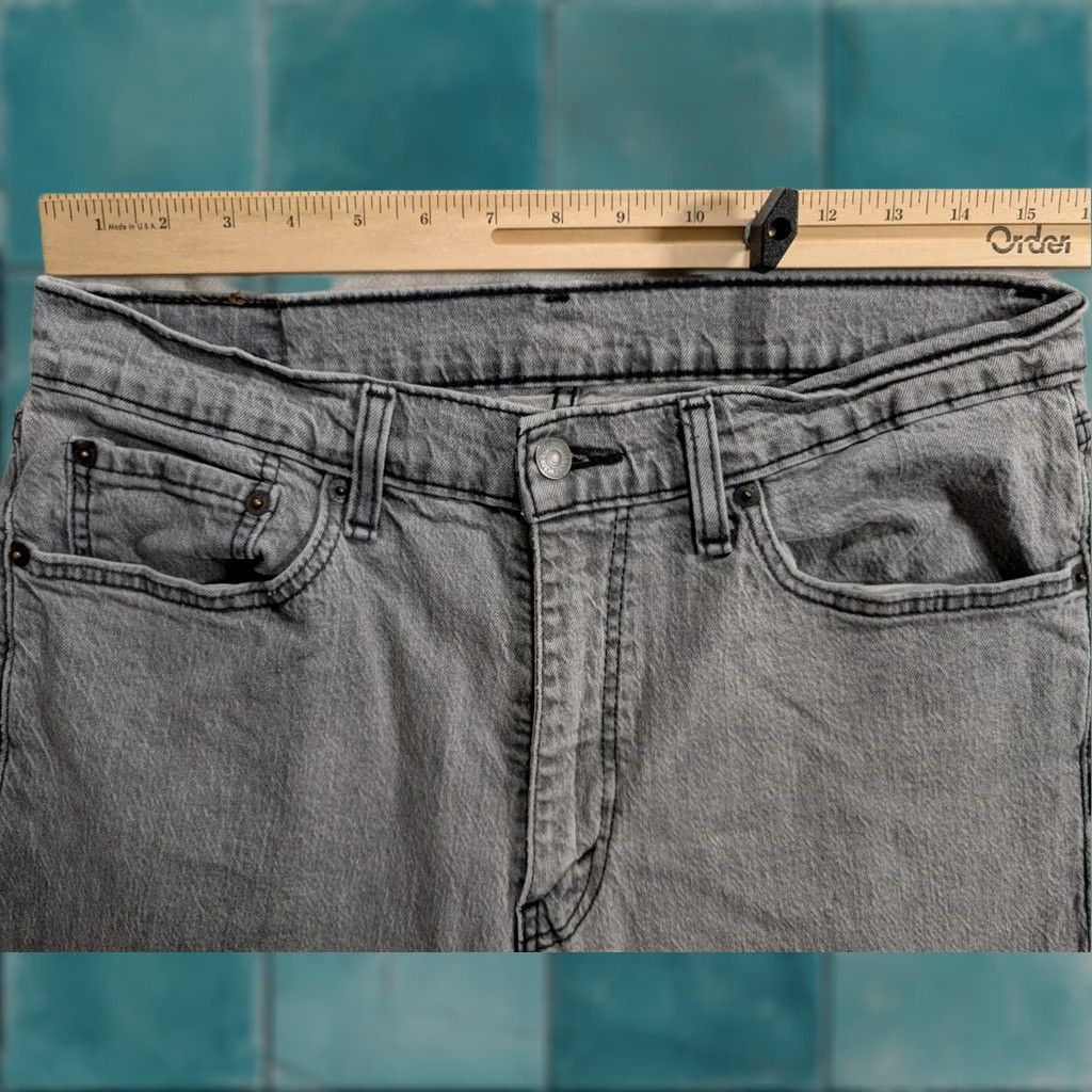 Levi's Levi's 505 Jeans Mens 32x30 Black Regular Straight Denim Pants Logo USA 5-Pocket Belts Loops Vintage: No Size US 32 / EU 48 - 1 Thumbnail
