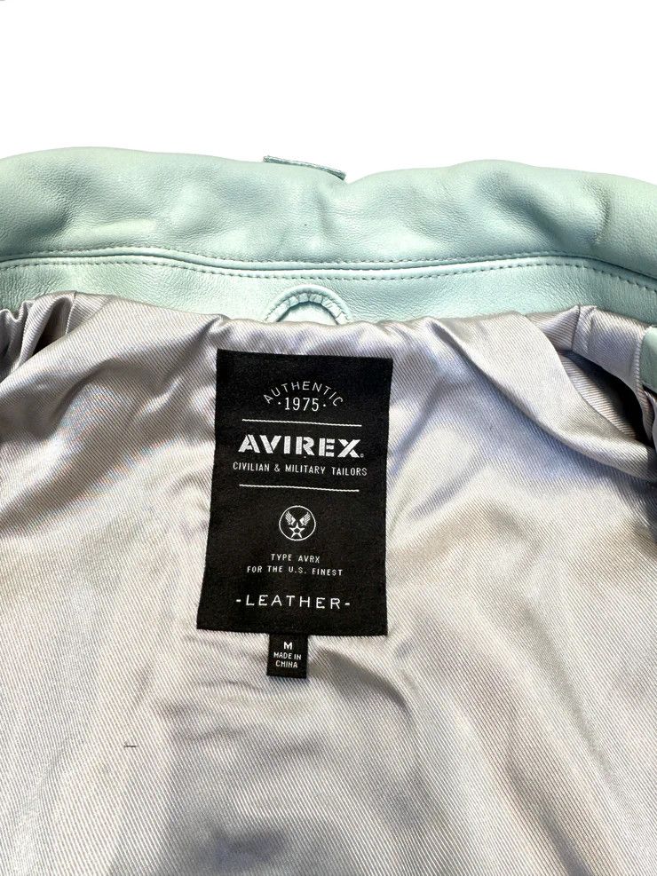 Avirex Avirex Varisty Baby Blue Leather Jacket Size US M / EU 48-50 / 2 - 3 Thumbnail