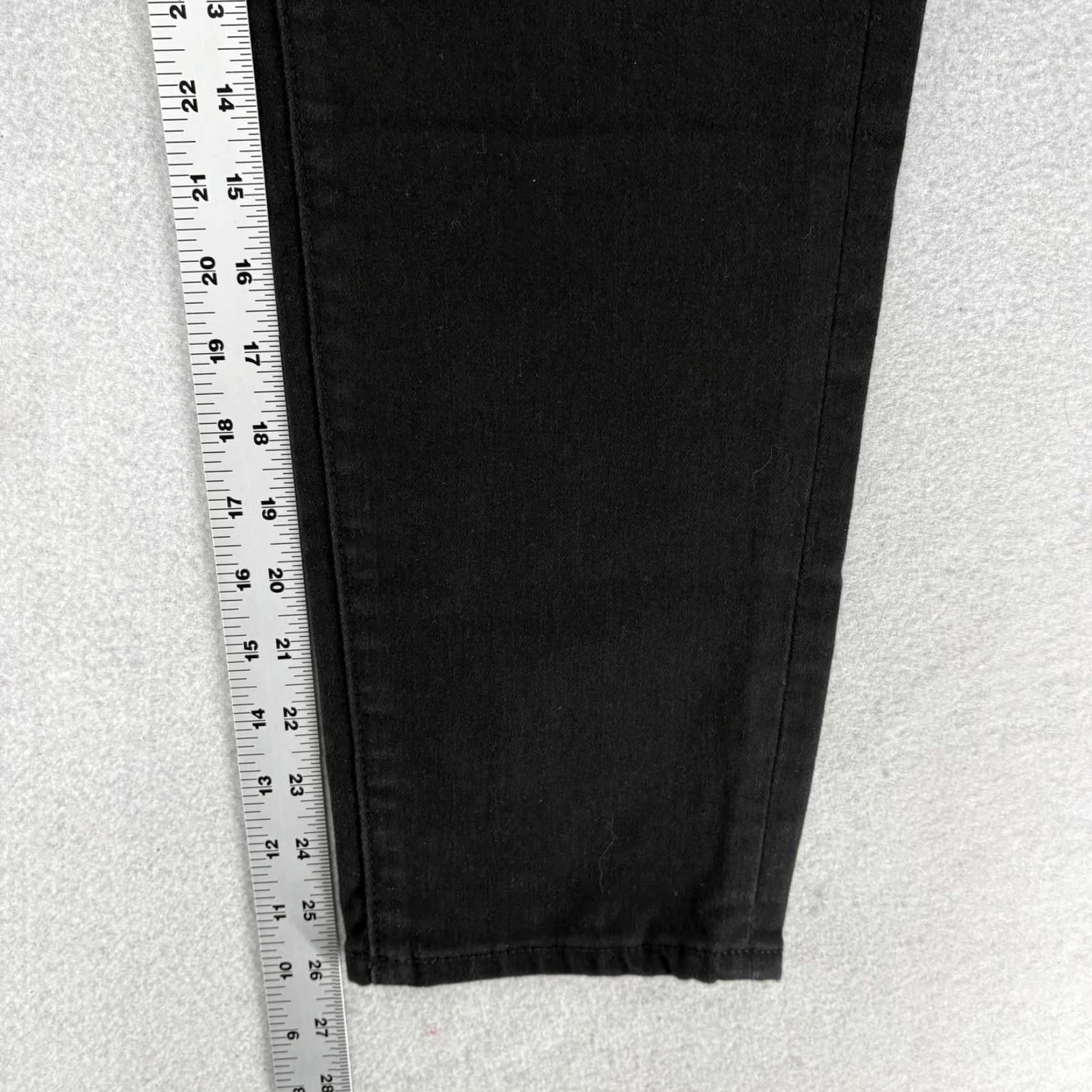 NYDJ VINTAGE NYDJ Margot Girlfriend Jeans Womens 6P Black Mid Rise Stretch Cool Embrace Denim Size 28" / US 6 / IT 42 - 7 Thumbnail