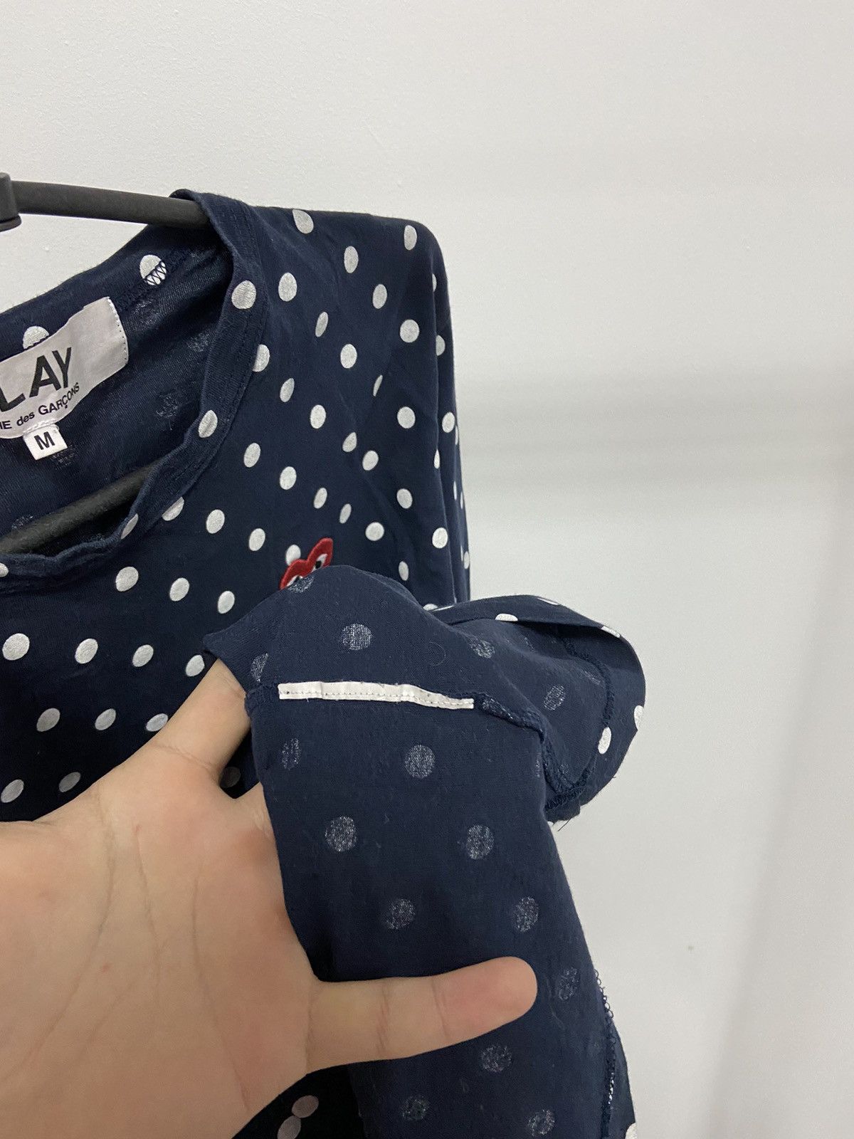 Comme des Garcons PLAY PLAY Come Des Garcons Vintage Longsleeve Polka Dot Japanese Size US M / EU 48-50 / 2 - 5 Thumbnail
