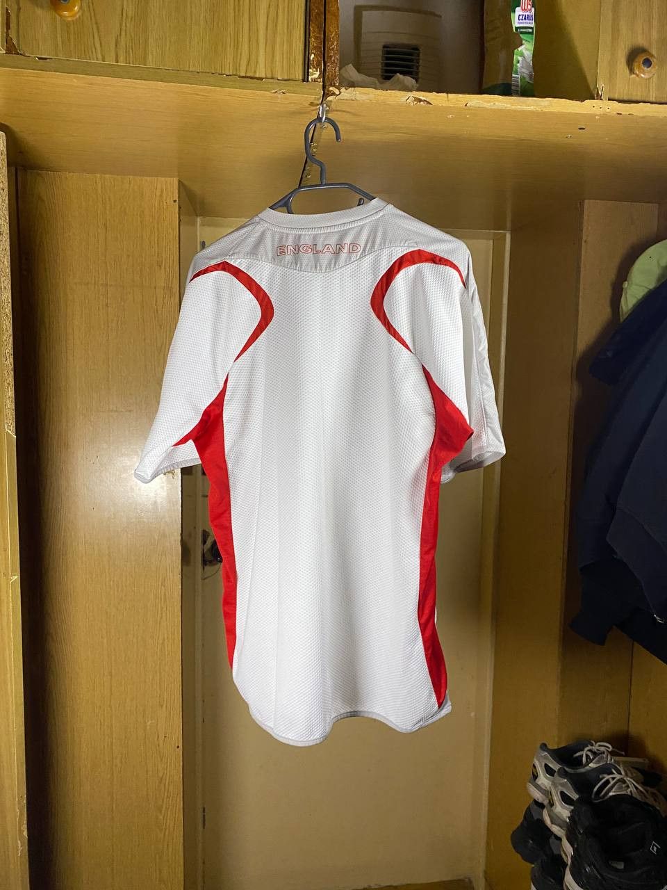 Umbro × Vintage 🏴 England National Team Home Jersey White / Red Trim Size US L / EU 52-54 / 3 - 2 Thumbnail