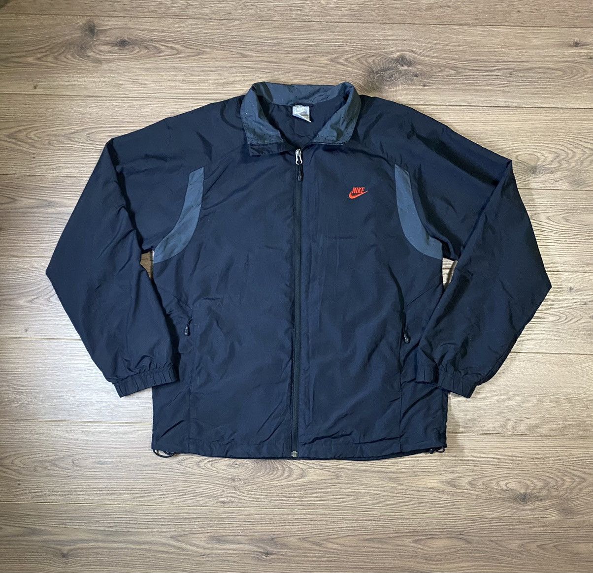 Nike × Vintage Vintage Nike Nylon Drill Light Jacket Black Size M Size US M / EU 48-50 / 2 - 1 Thumbnail