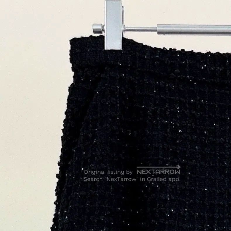 Chanel Chanel 22C black tweed skirt Size 25" / US 0 / IT 36 - 3 Thumbnail
