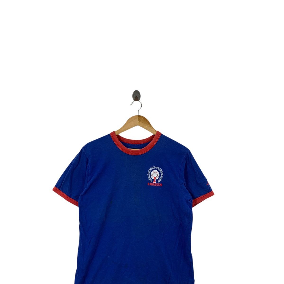 Vintage Vintage YOSHIKATSU KAWAGUCHI Japan Football Tee Shirt Top Size US S / EU 44-46 / 1 - 3 Thumbnail