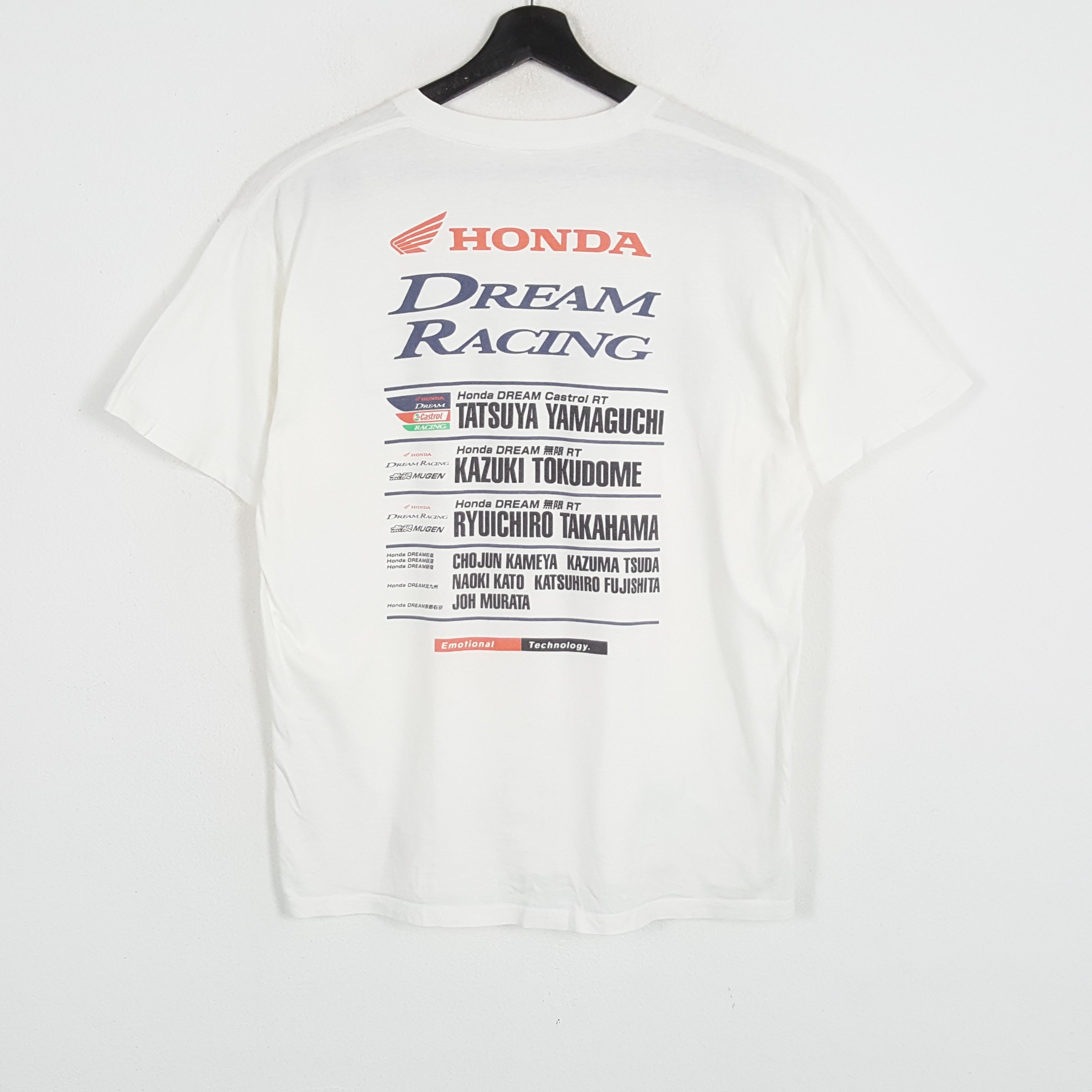 Honda × Vintage Mugen HONDA DREAM RACING Japanese Motorsports Tshirt Size US L / EU 52-54 / 3 - 1 Thumbnail