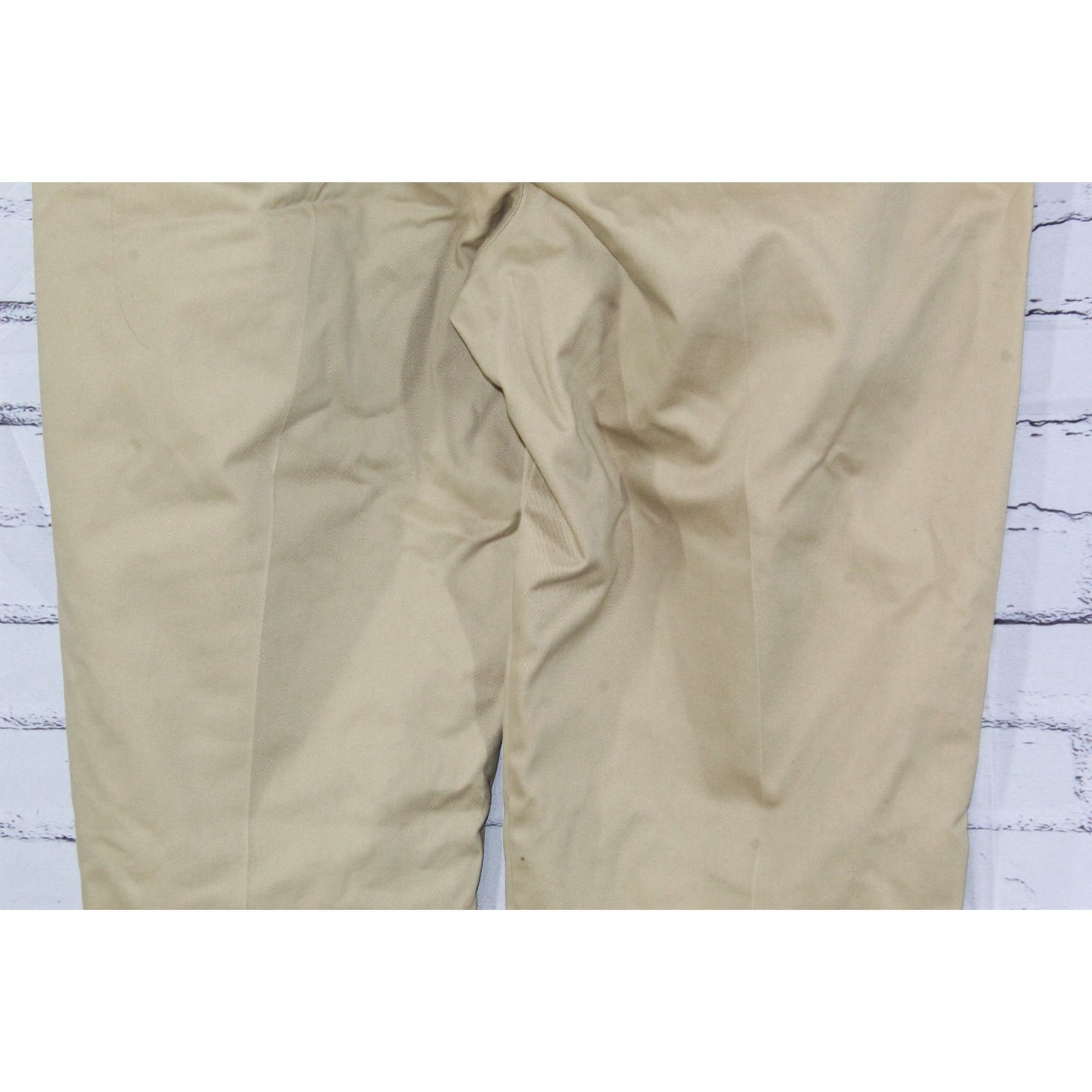 L.L. Bean LL Bean Men Wrinkle Free Chinos Hidden Comfort Khaki Dress Size US 42 / EU 58 - 6 Thumbnail