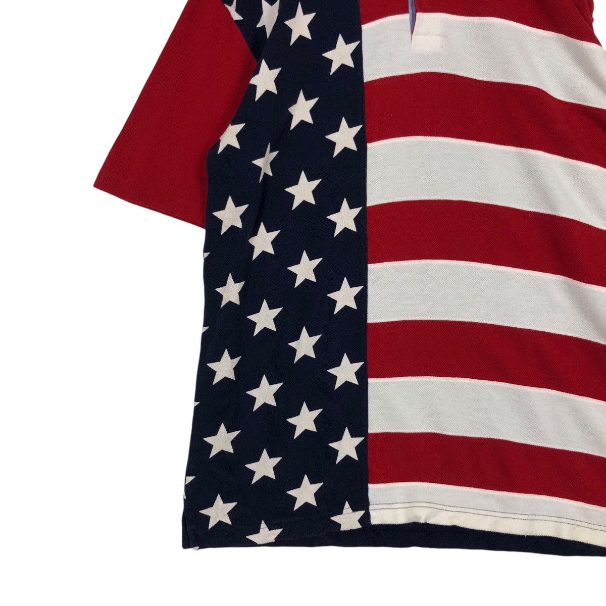 Japanese Brand × Tommy Hilfiger Tommy Hilfiger Polo Shirt Rare Design American Flag Size US L / EU 52-54 / 3 - 3 Thumbnail