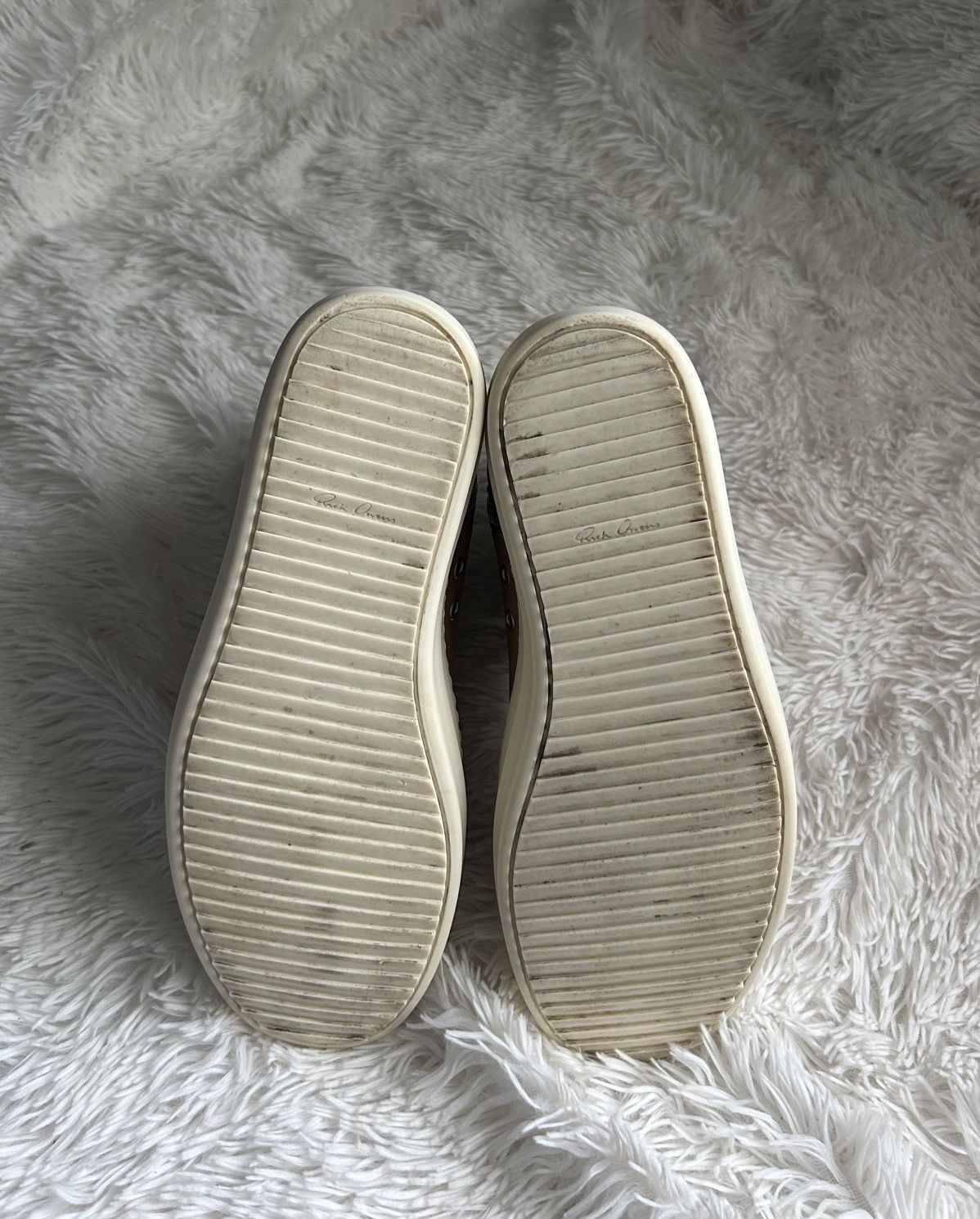 Rick Owens WORN ONCE Rick Owens Mainline Leather Ramones High Size 43 Size US 10 / EU 43 - 7 Thumbnail