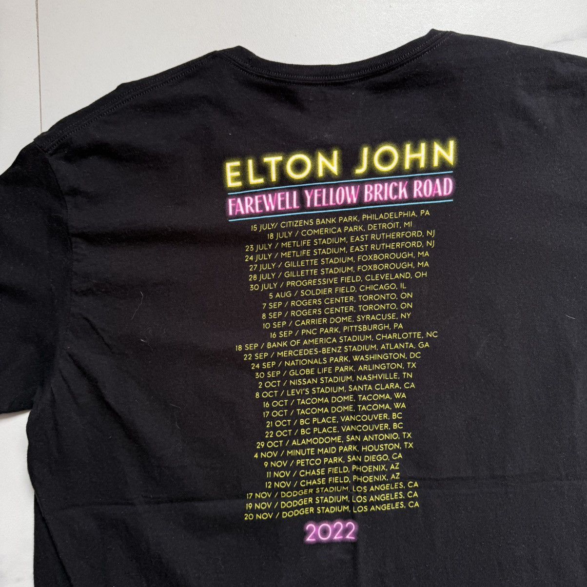 Band Tees Elton John Farewell 2022 Tour Tee Size US XL / EU 56 / 4 - 6 Thumbnail