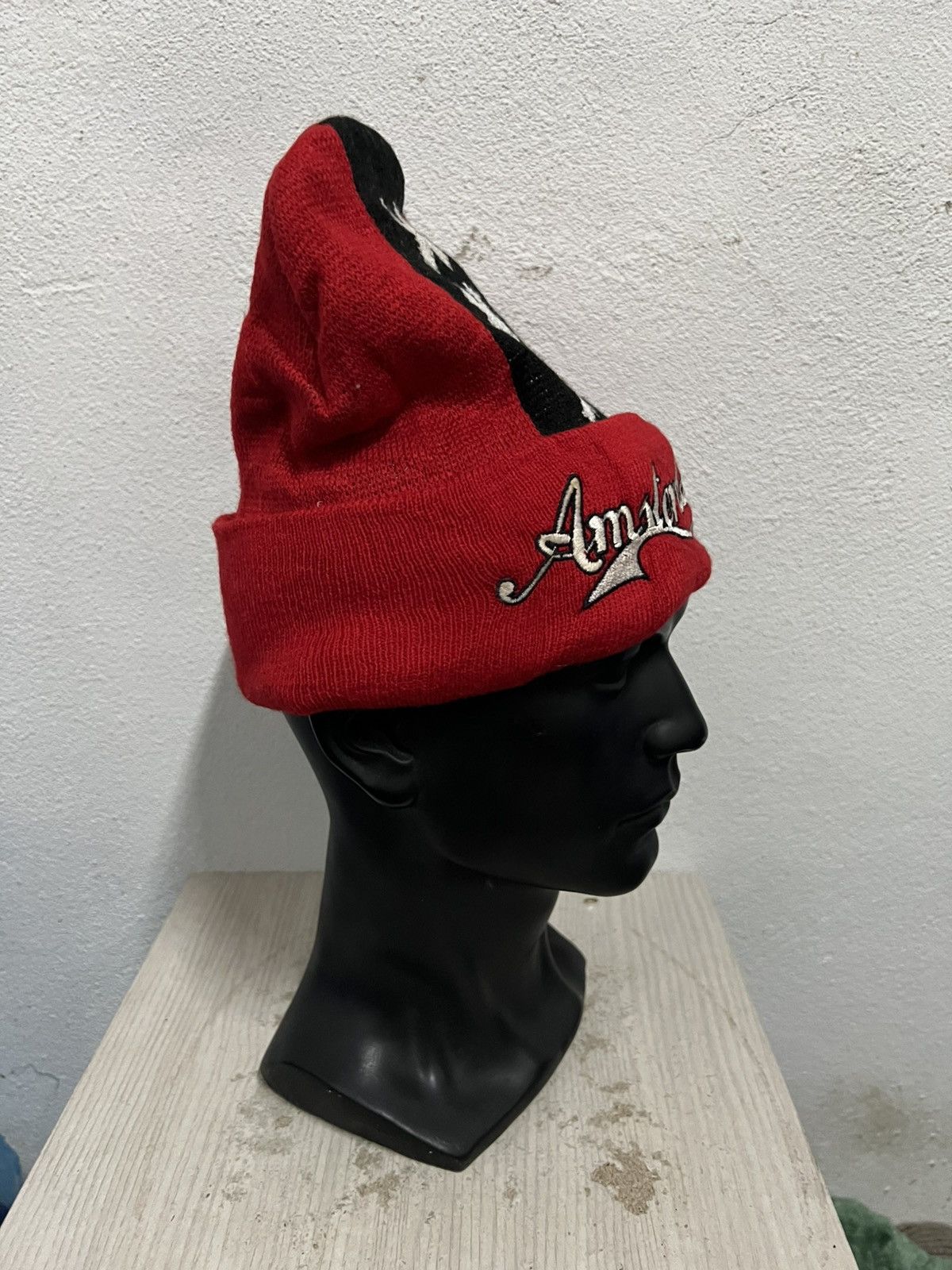 Vintage Vintage Amsterdam Spell Out Beanie Hat Size ONE SIZE - 4 Thumbnail