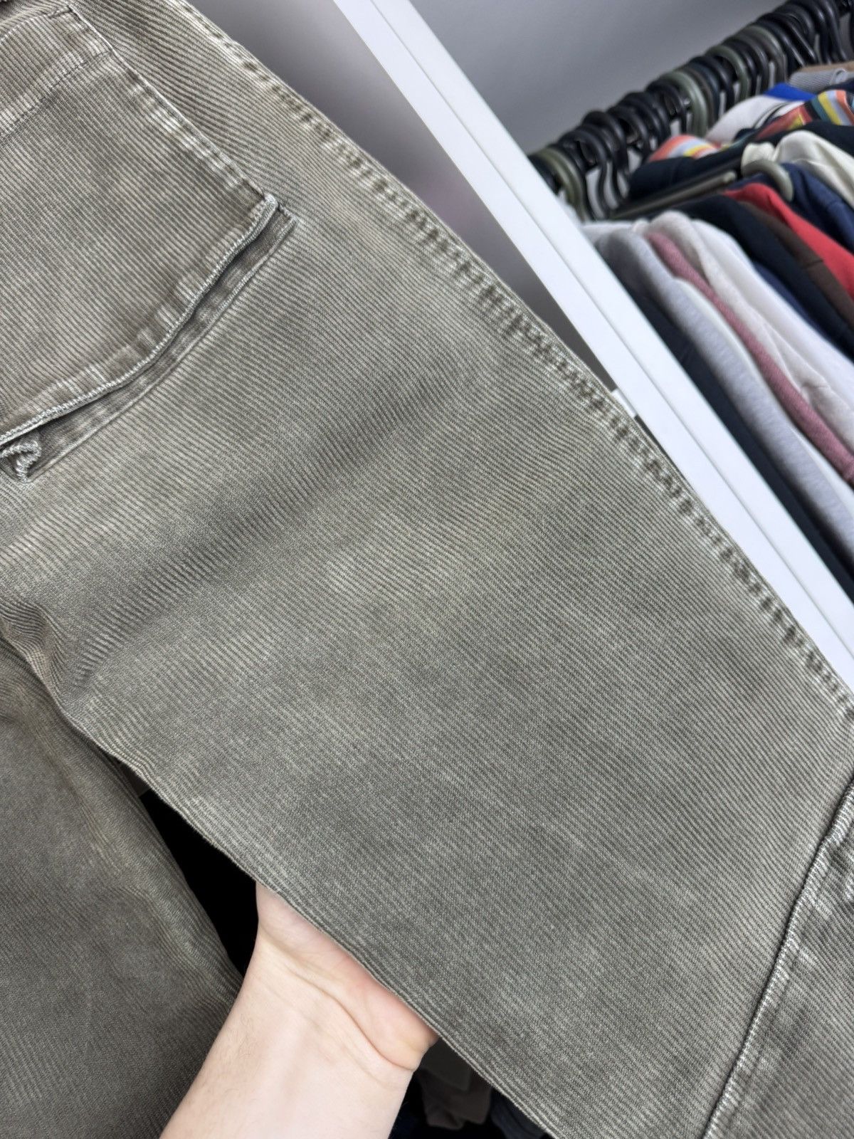 Armani Armani Jeans Women's Corduroy Lace-Up Biker Pants Size 28" / US 6 / IT 42 - 20 Thumbnail