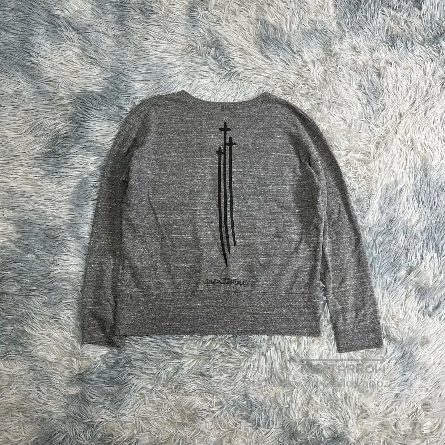 Chrome Hearts Chrome Hearts Gray Long Sleeve Sweater. Size US M / EU 48-50 / 2 - 2 Thumbnail