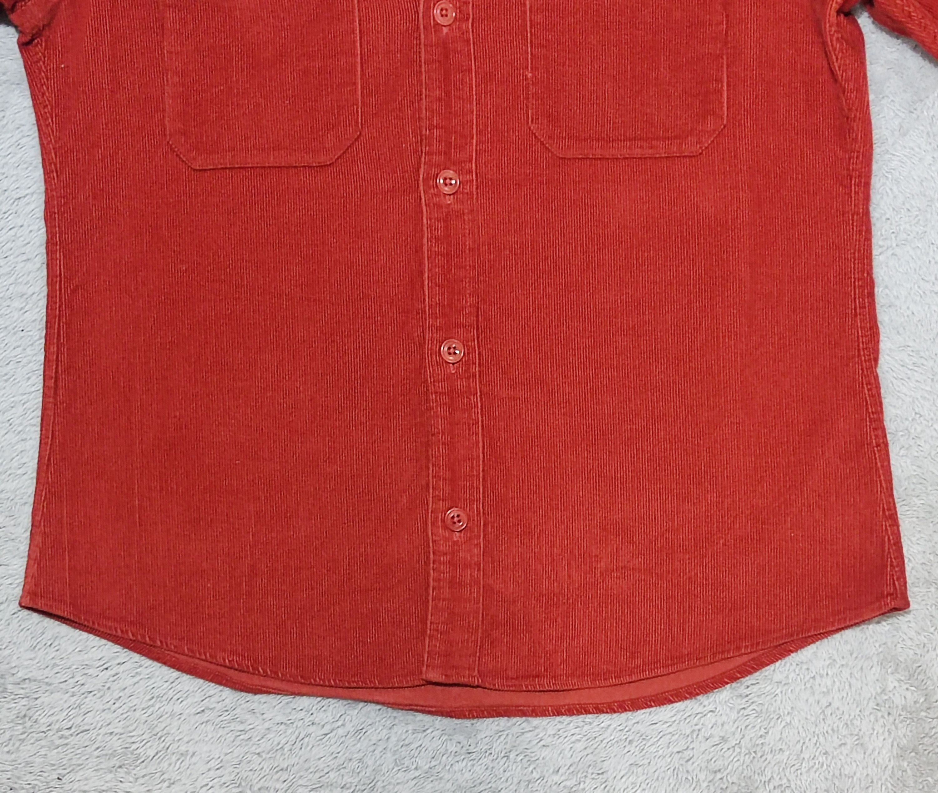 Polo Ralph Lauren VTG Polo Sport Ralph Lauren Sportswoman Red Corduroy Shirt Size S / US 4 / IT 40 - 4 Thumbnail