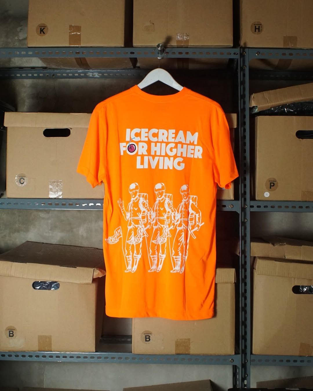 Icecream Billionaire Boys Club Icecream Neon Orange SS T-Shirt Size US L / EU 52-54 / 3 - 1 Thumbnail