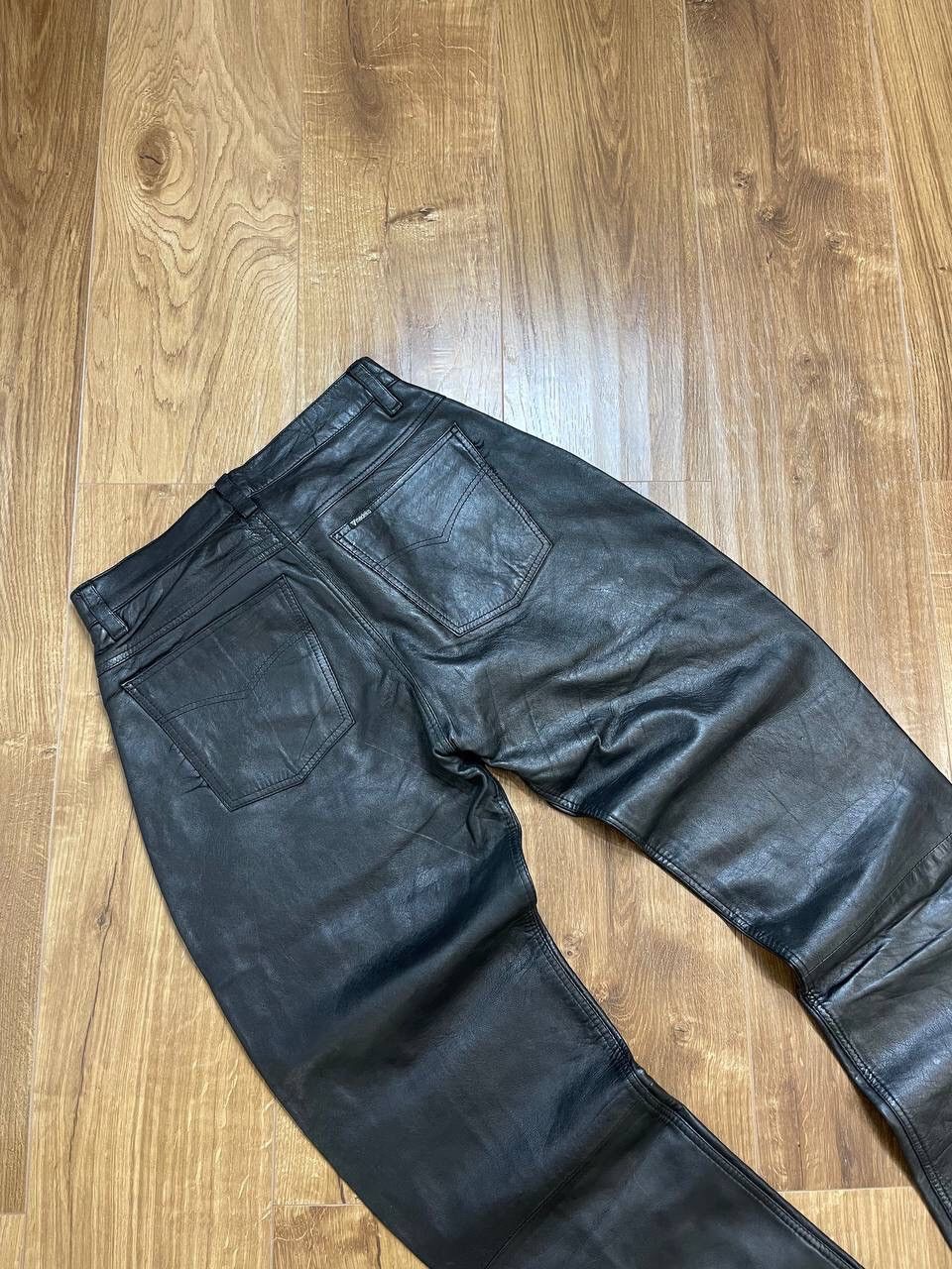 Genuine Leather × Vintage Vintage Y2K Style Genuine Leather Leather Moto Casual Pants Size US 31 - 10 Thumbnail