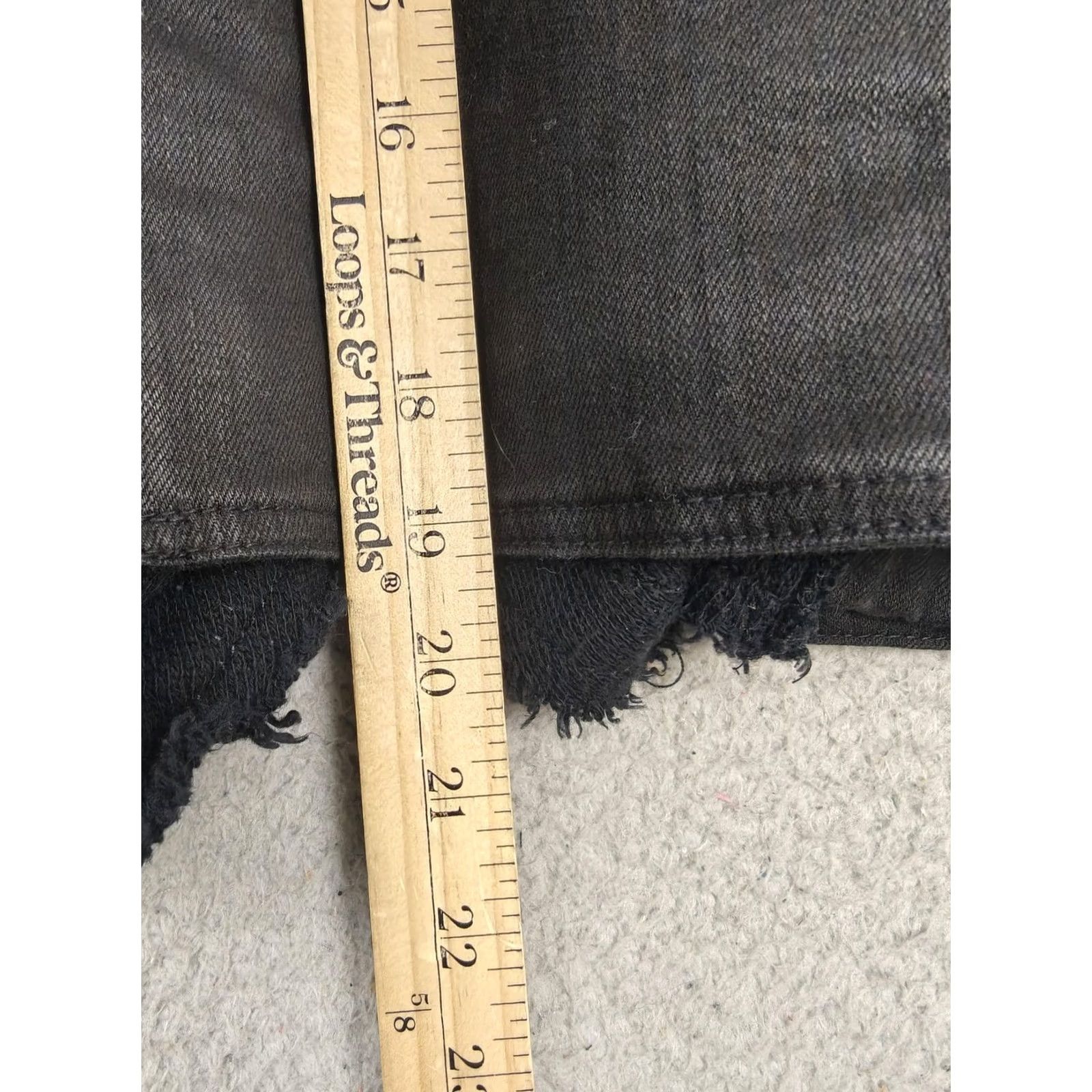 Free People Free People Black Denim Moto Jacket Womens 6 Shawl Knit Zip Pockets Collarless Size M / US 6-8 / IT 42-44 - 6 Thumbnail
