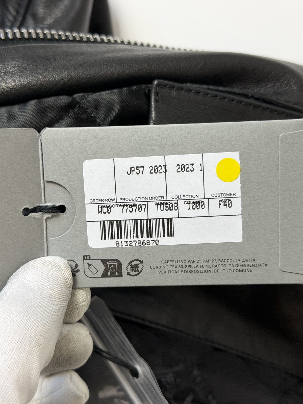 Balenciaga Balenciaga Racer Jacket Black Leather Size M / US 6-8 / IT 42-44 - 16 Thumbnail