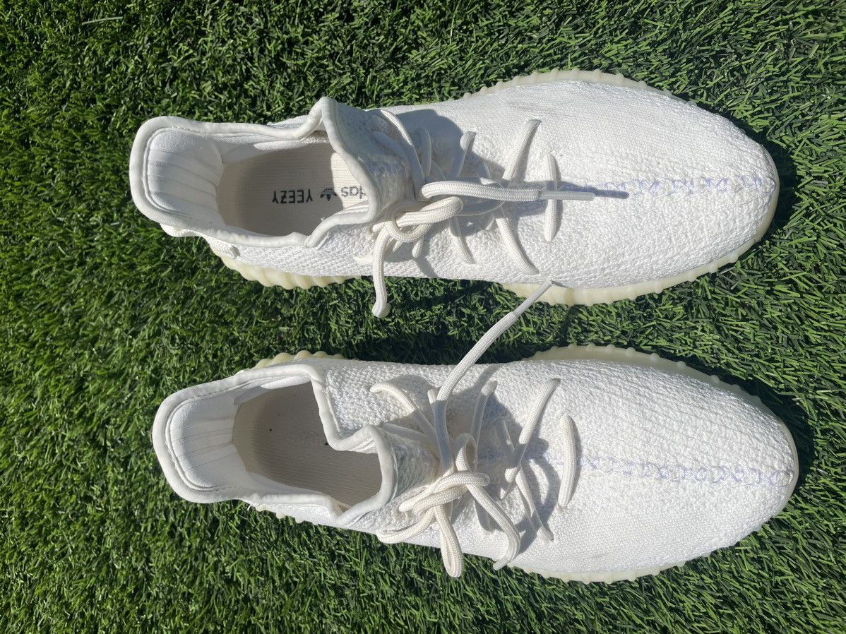 Adidas adidas Yeezy Boost 350 V2 'Cream White Triple White Size US 11.5 / EU 44-45 - 13 Thumbnail