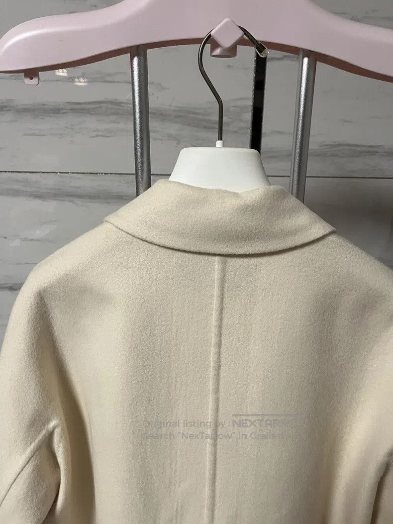 Loewe Loewe Beige Cashmere and Wool Coat, 90% Wool 10% Cashmere Size XS / US 0-2 / IT 36-38 - 7 Thumbnail