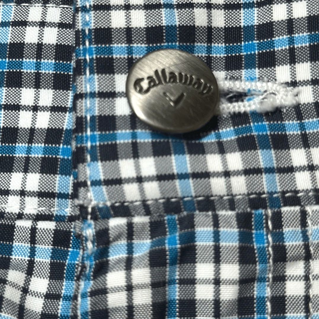 Callaway Callaway Mens Blue Black Plaid Golf Shorts 32 Performance Chino Regular Inseam 10” Blue Mens Size US 32 / EU 48 - 6 Thumbnail