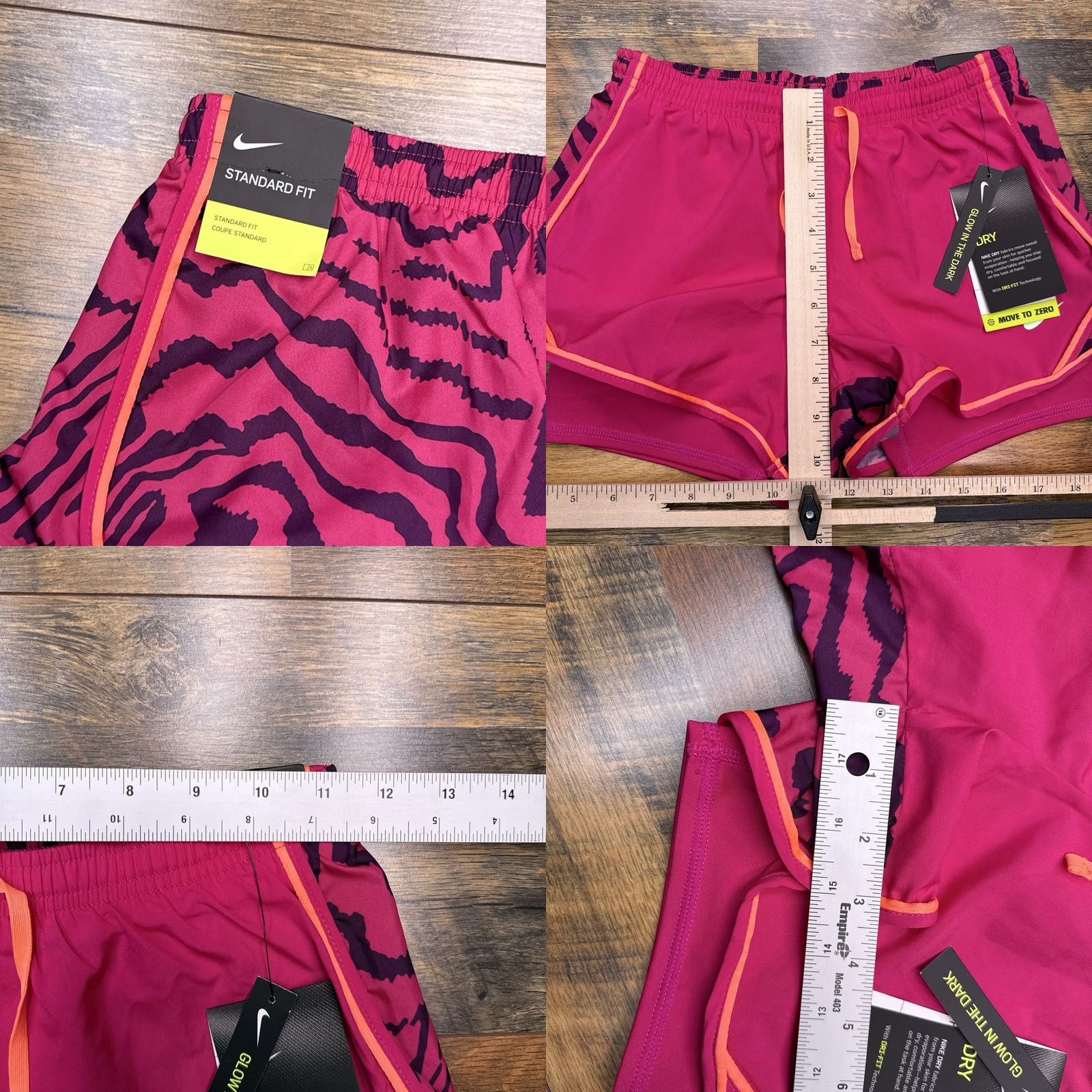 Nike Nike Shorts Girls M Pink DriFit Athletic Running New Size 32" / US 10 / IT 46 - 8 Thumbnail