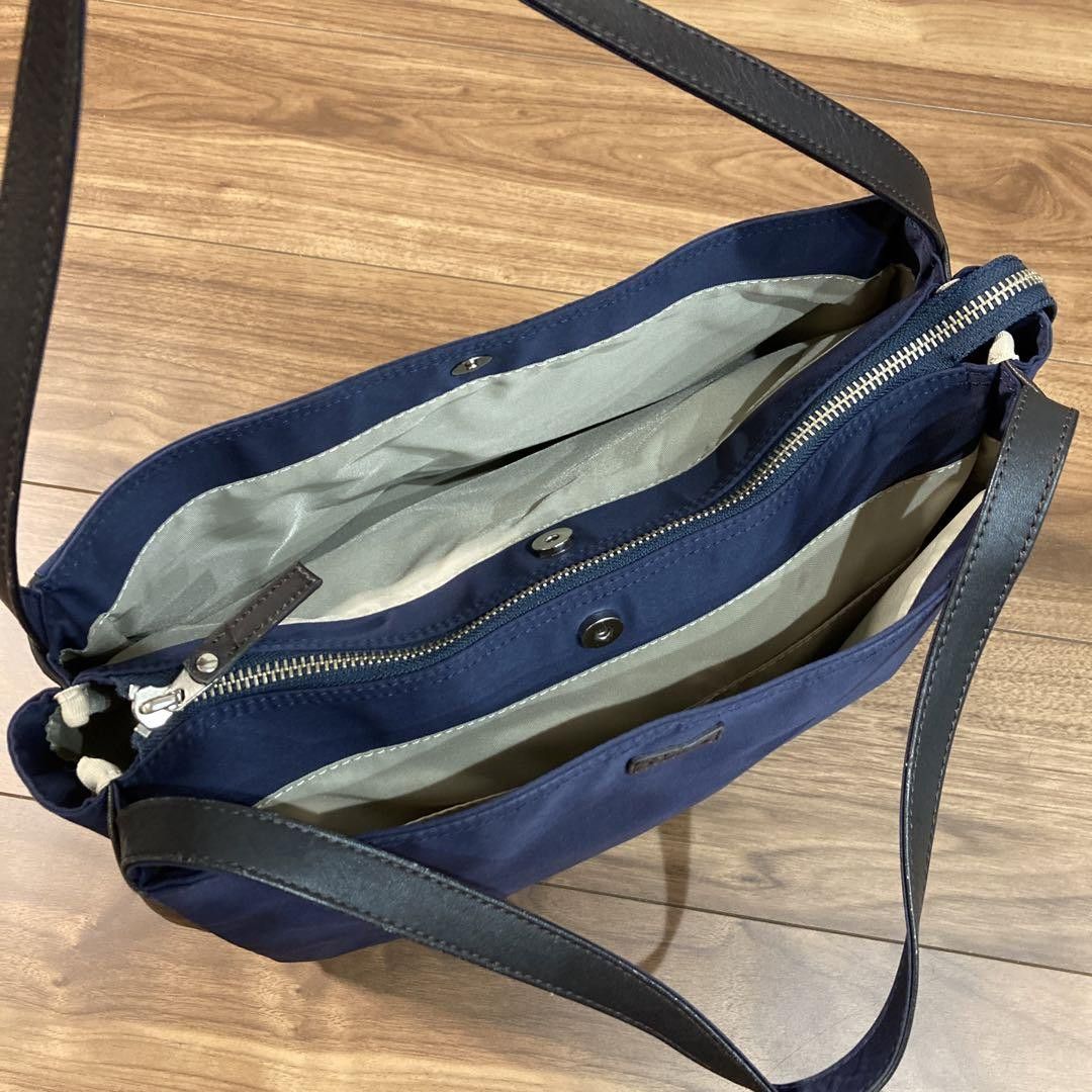 Y's × Yohji Yamamoto Leather Panel Nylon Shoulder Bag Size ONE SIZE - 9 Thumbnail