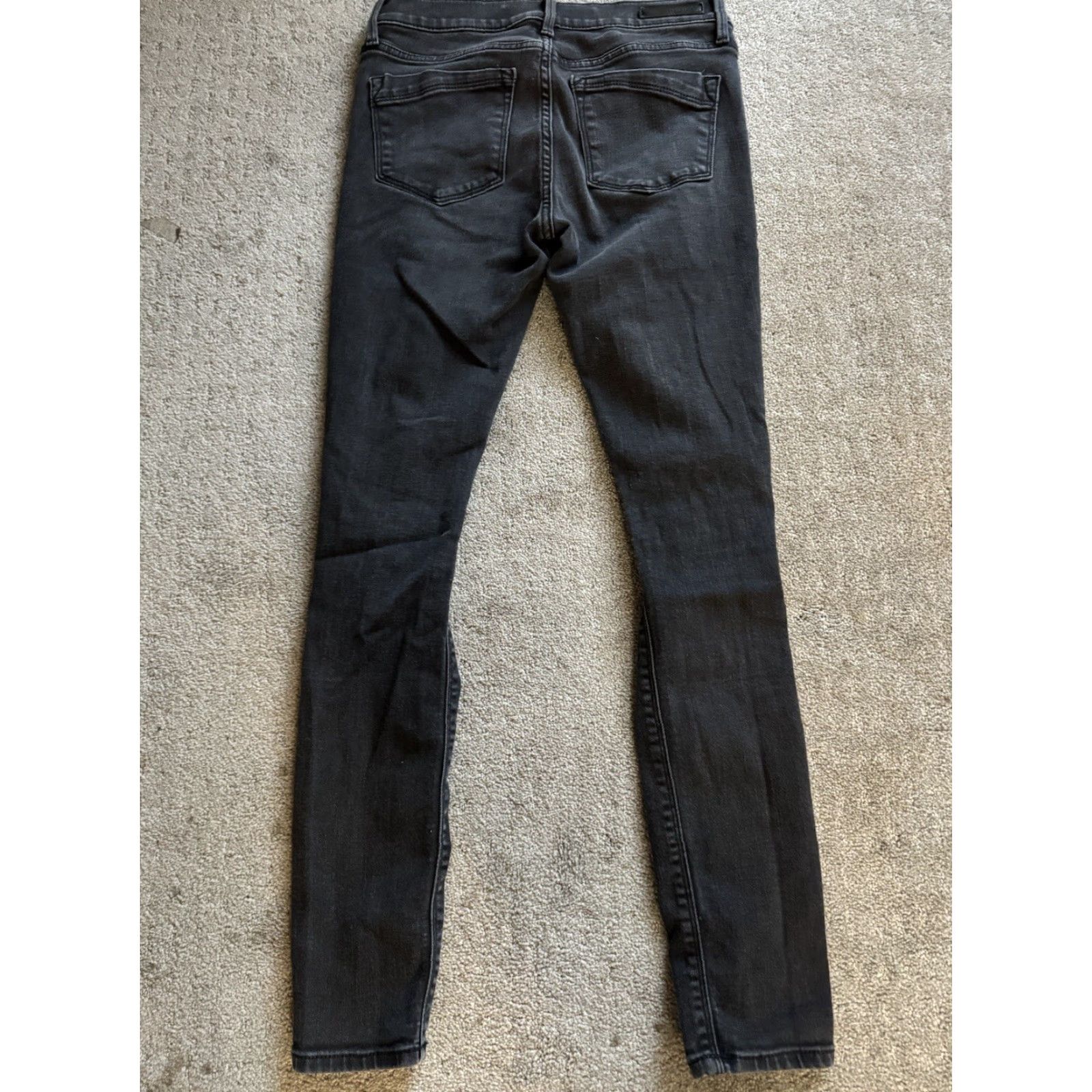 Express Express Jeans Womens Mid Rise Ankle Stretch Black Jeans Size 4 Regular Adult Slim 27in Inseam 5-Pocket Size 27" / US 4 / IT 40 - 4 Thumbnail