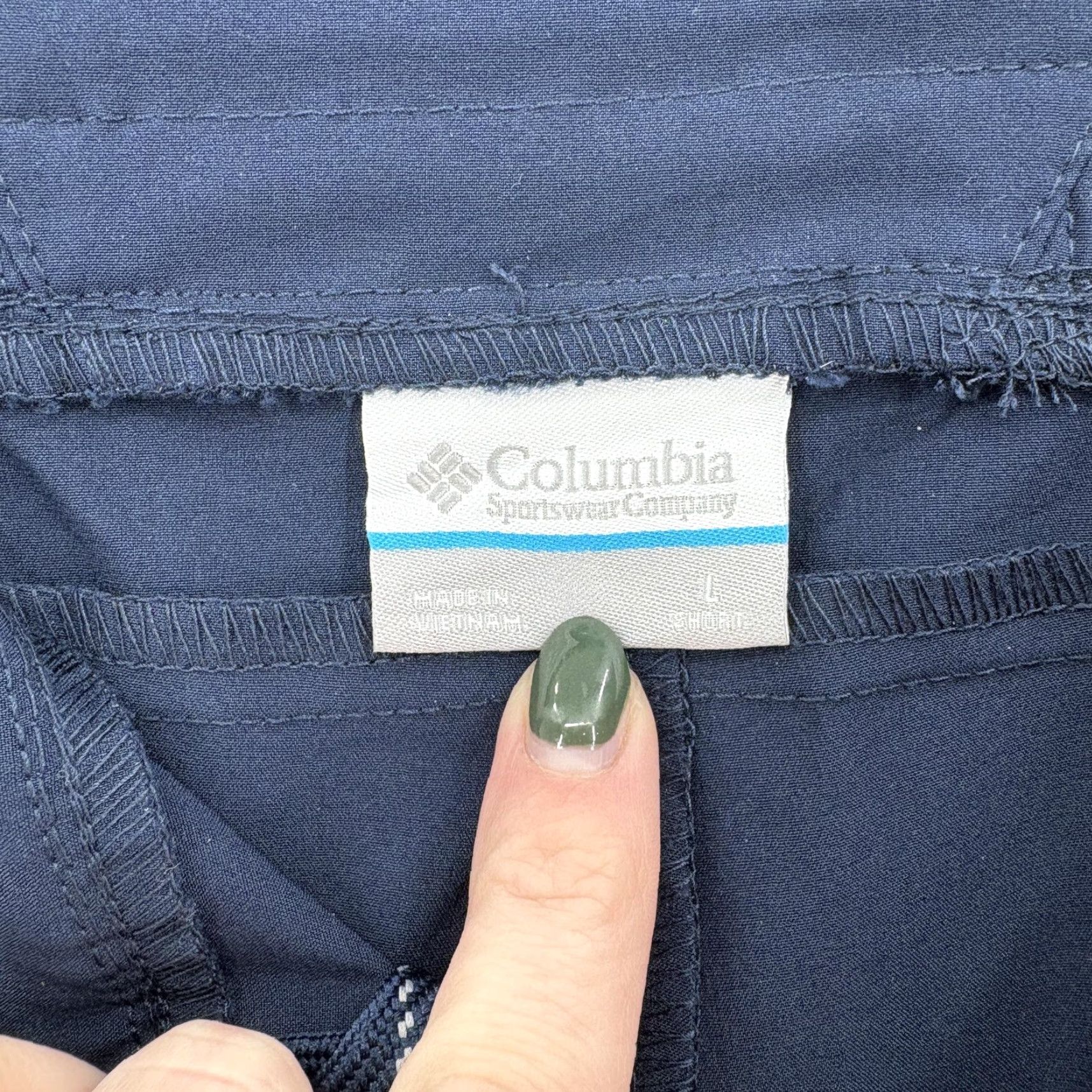 Vintage Columbia Pants Mens Large Short Blue PFG Fishing Elastic Waist Stretch Outdoors Size US 33 - 4 Thumbnail