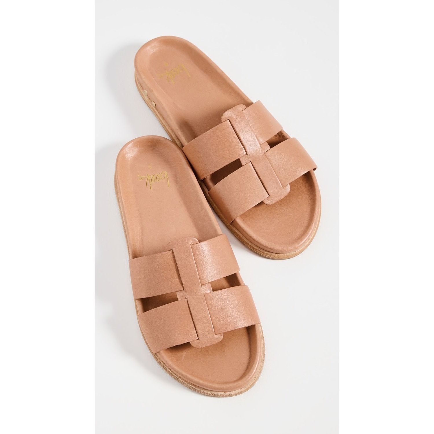 beek beek tan leather Courser Slides in Honey sz 11 Size US 11 / IT 41 - 1 Thumbnail