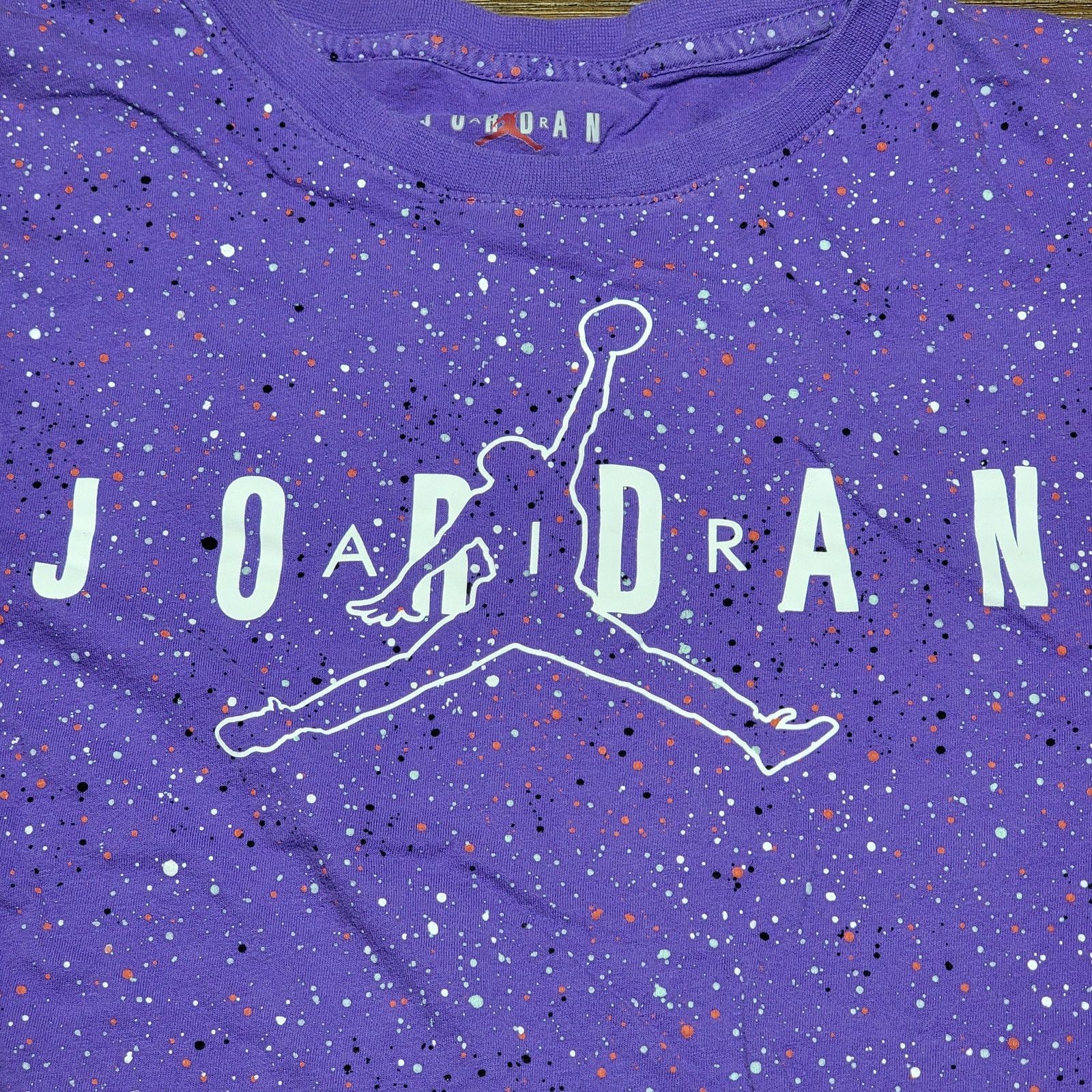 Nike Air Jordan Purple Speckled Tee - Size Adult Small Size US L / EU 52-54 / 3 - 2 Thumbnail