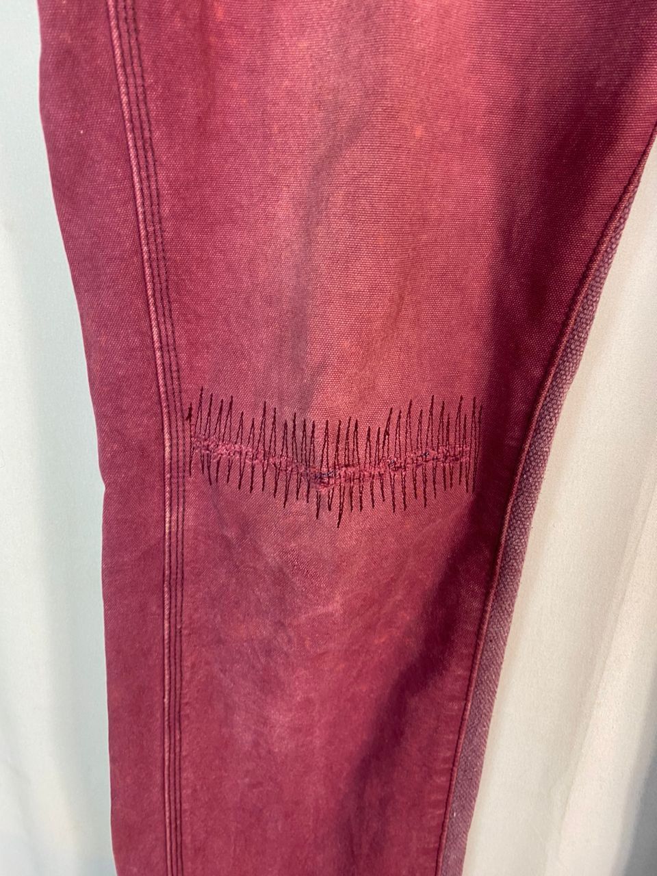 Designer × Japanese Brand Nishiki oriental brand sashiko distressed denim pants Size US 37 - 21 Thumbnail