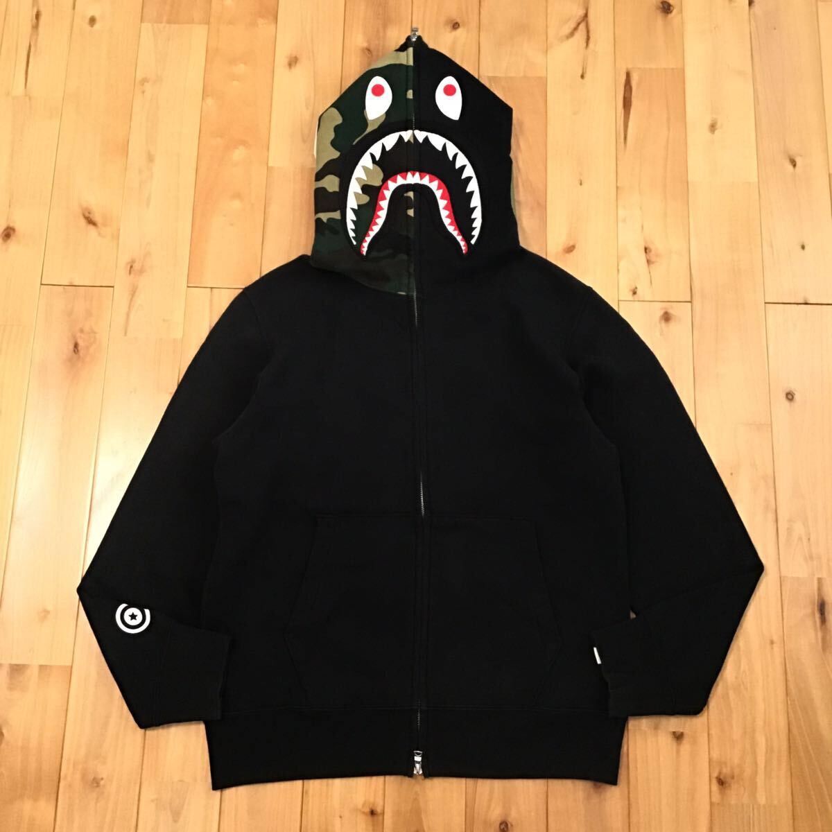 Bape × Nigo BAPE woodland camo Shark full zip hoodie a bathing ape NIGO Size US M / EU 48-50 / 2 - 1 Thumbnail