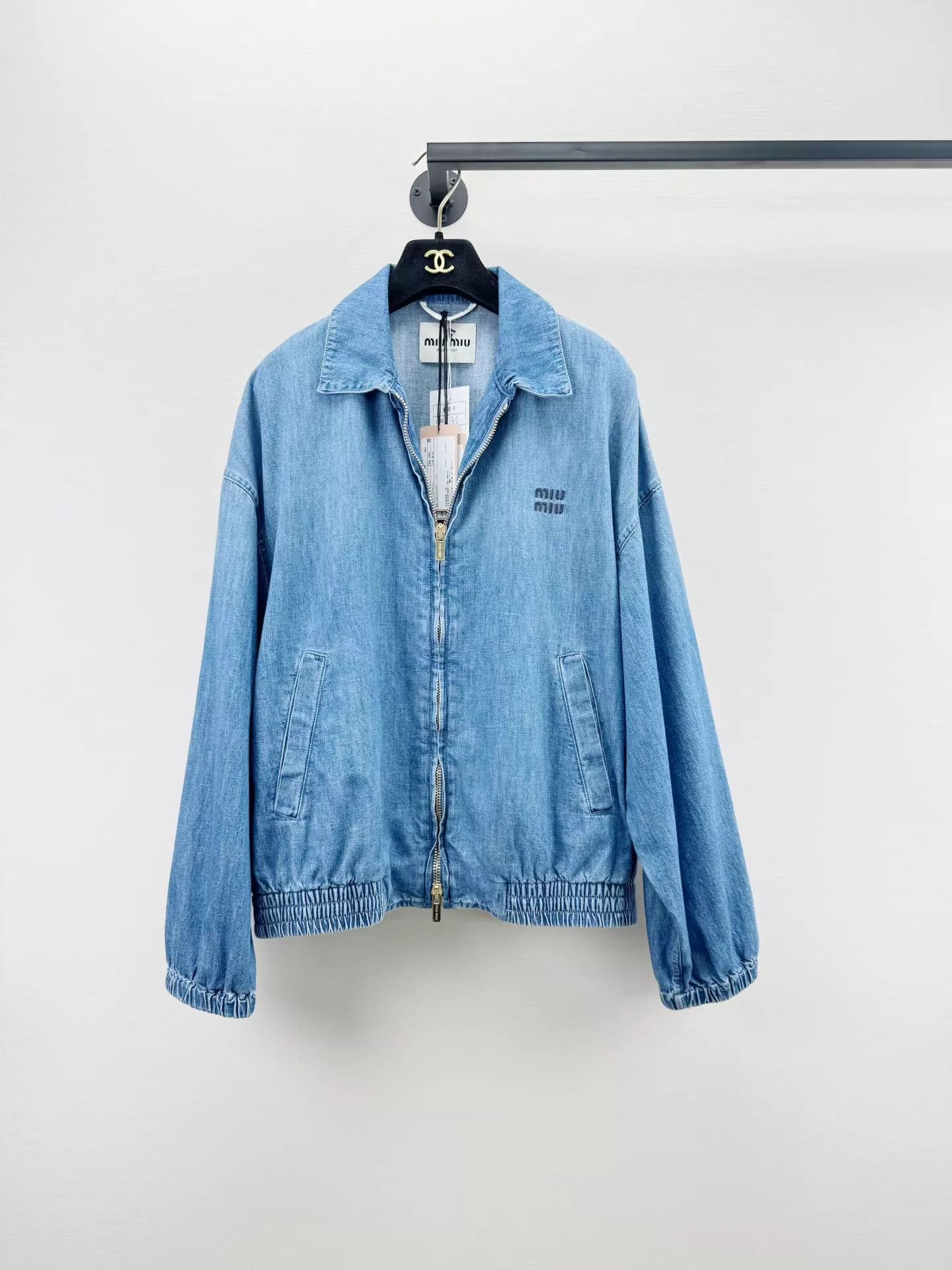 Miu Miu MIU MIU Women's Denim Jacket 36 NEW Tags Size XS / US 0-2 / IT 36-38 - 1 Thumbnail