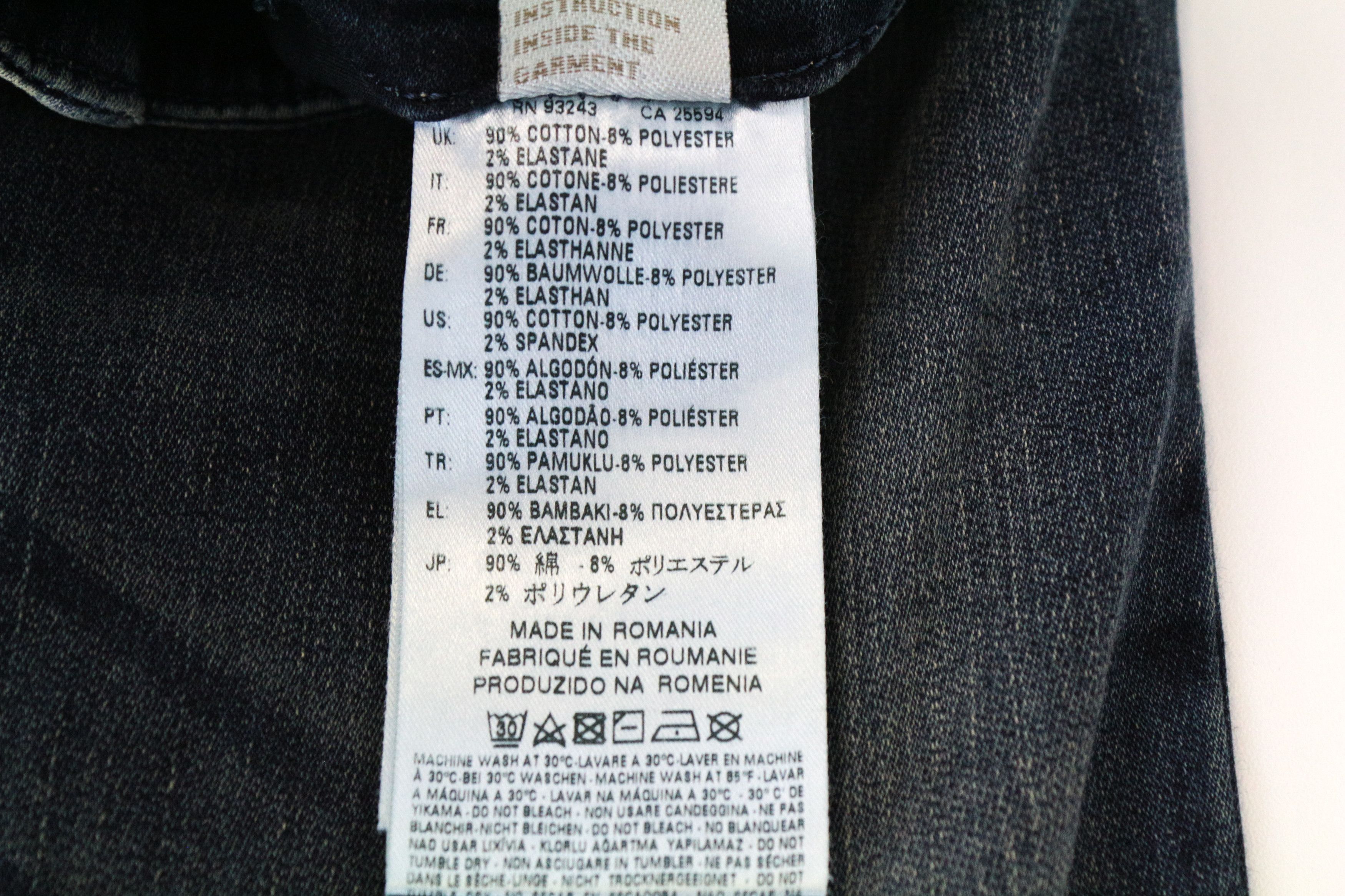 Diesel GRUPEE-NE 0674X W23 Blue Distressed Skinny Jeans 63784 Size 23" - 6 Thumbnail