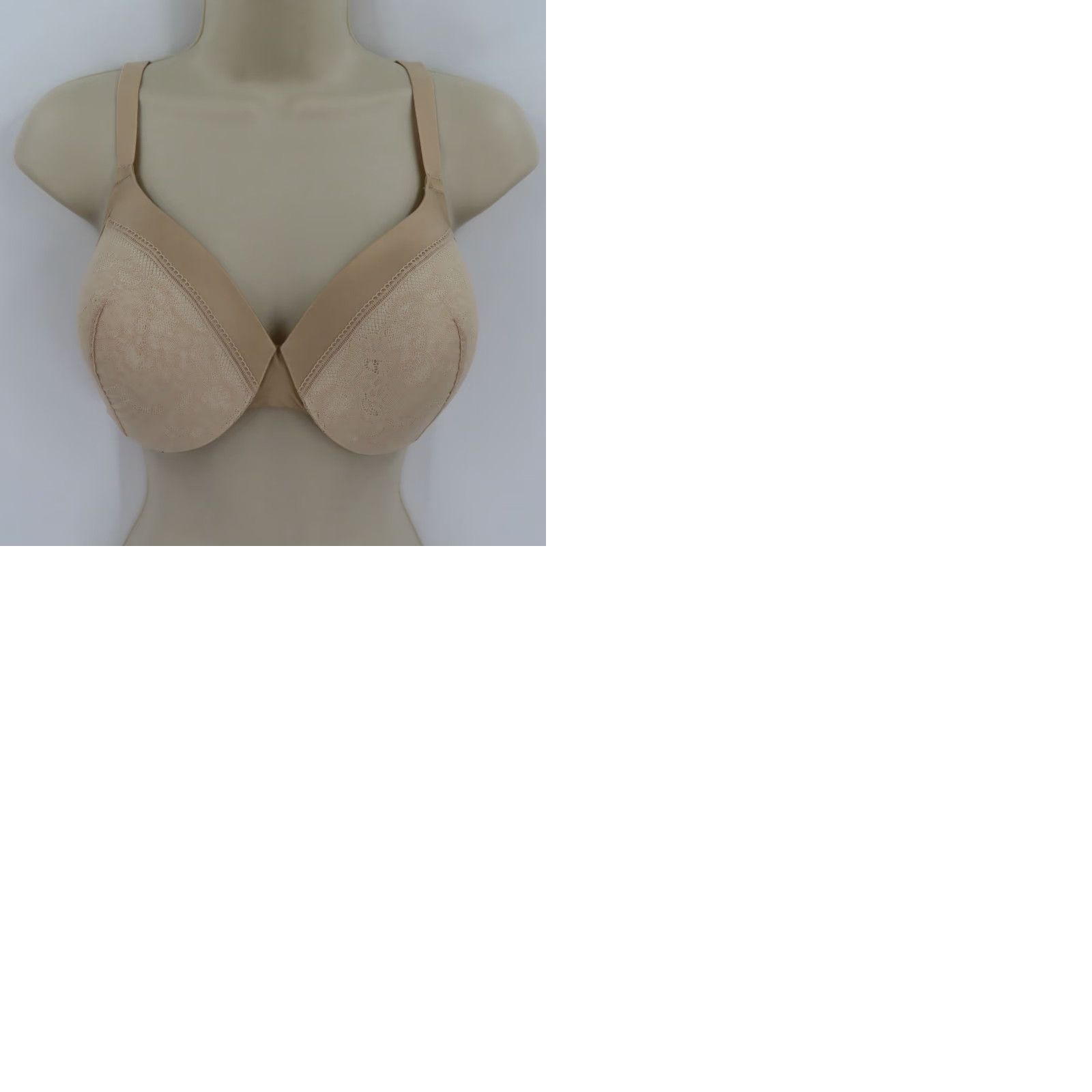 Vintage Maidenform Bra 38C Comfort Devotion Beige Underwire Padded T-Shirt Style 09436 Womens Size ONE SIZE - 9 Thumbnail