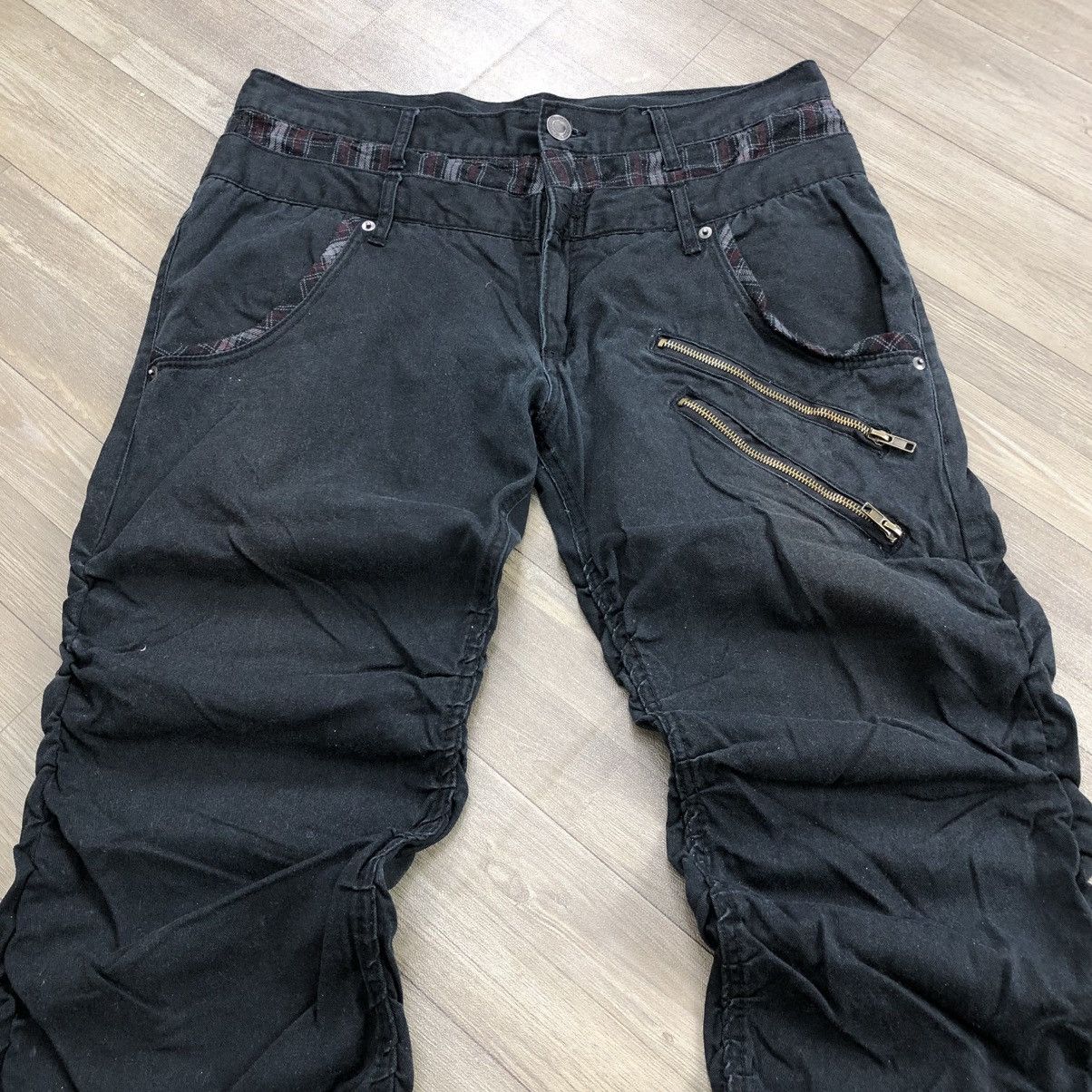 If Six Was Nine × Japanese Brand × Le Grande Bleu (L.G.B.) 🇯🇵 Japanese Double Waist Multi Zip Goa Gothic Style Pants Size US 35 - 3 Thumbnail